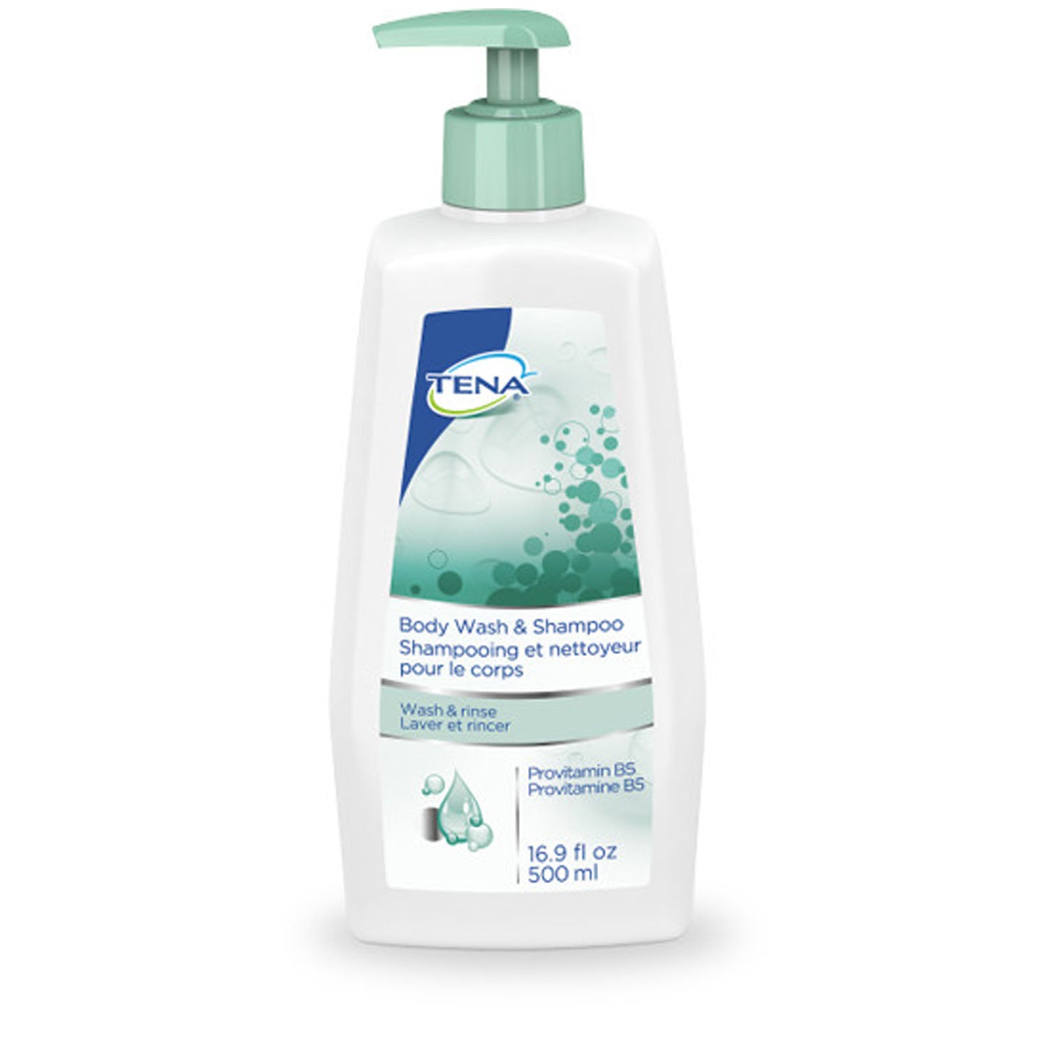 64363 - Essity Health &amp; Medical Solutions - Gel de ducha y champú, botella con dosificador de 500 ml, 10 unidades (solo EE. UU. continentales), caja