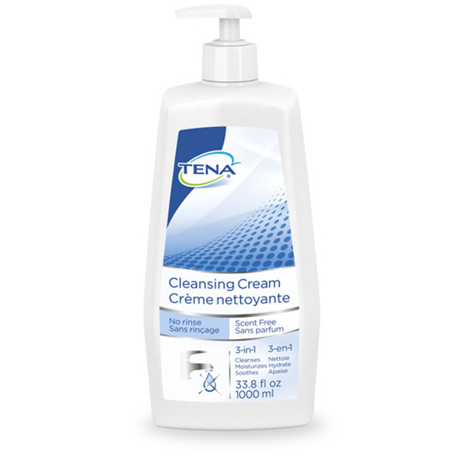 64415 - Essity Health & Medical Solutions - Cleansing Cream, Scent-Free, 33.8 fl oz Pump Bottle, 8/cs (Continental US Only)    , cs