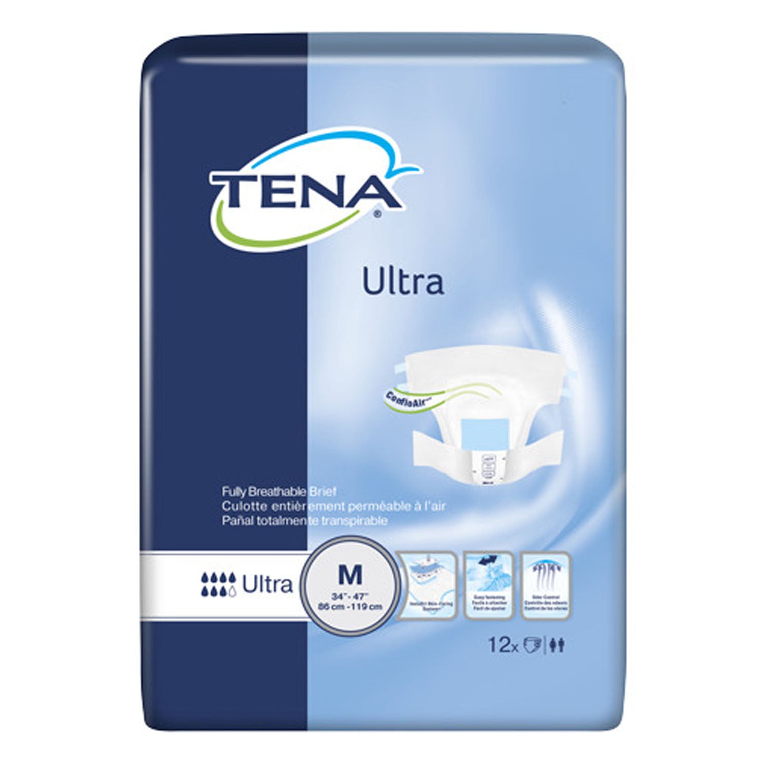 67351 - Essity Health & Medical Solutions - Ultra Briefs, Convenience Pack, Large, 48" - 59" Hip Size, Blue, 12/pk, 6 pk/cs (Continental US Only)    , cs