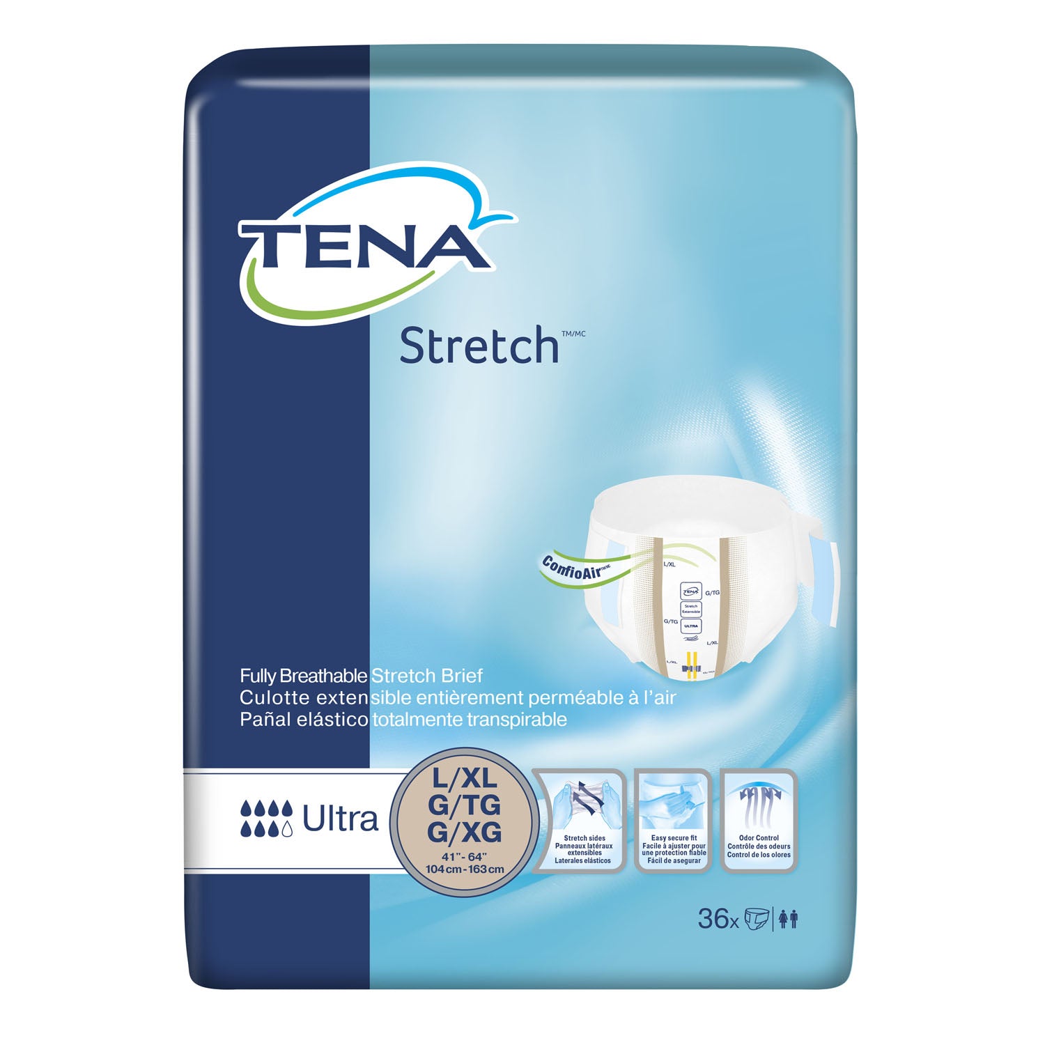 67803 - Essity Health & Medical Solutions - Ultra Briefs, Large/ X-Large, 41" -64" Hip Size, Beige, 36/pk, 2 pk/cs (45 cs/plt) (Continental US Only)    , cs