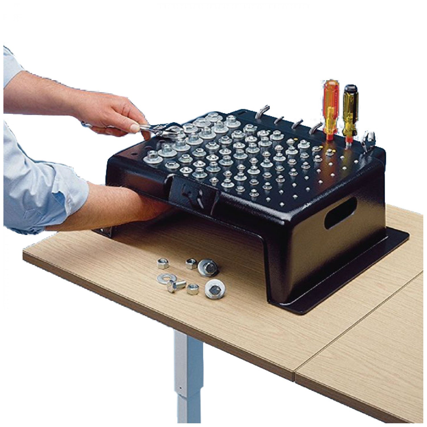 081275981 - Performance Health - Work Bench, 19" x 15" x 6", Heavy-Duty Plastic, Black (US Only)    , ea