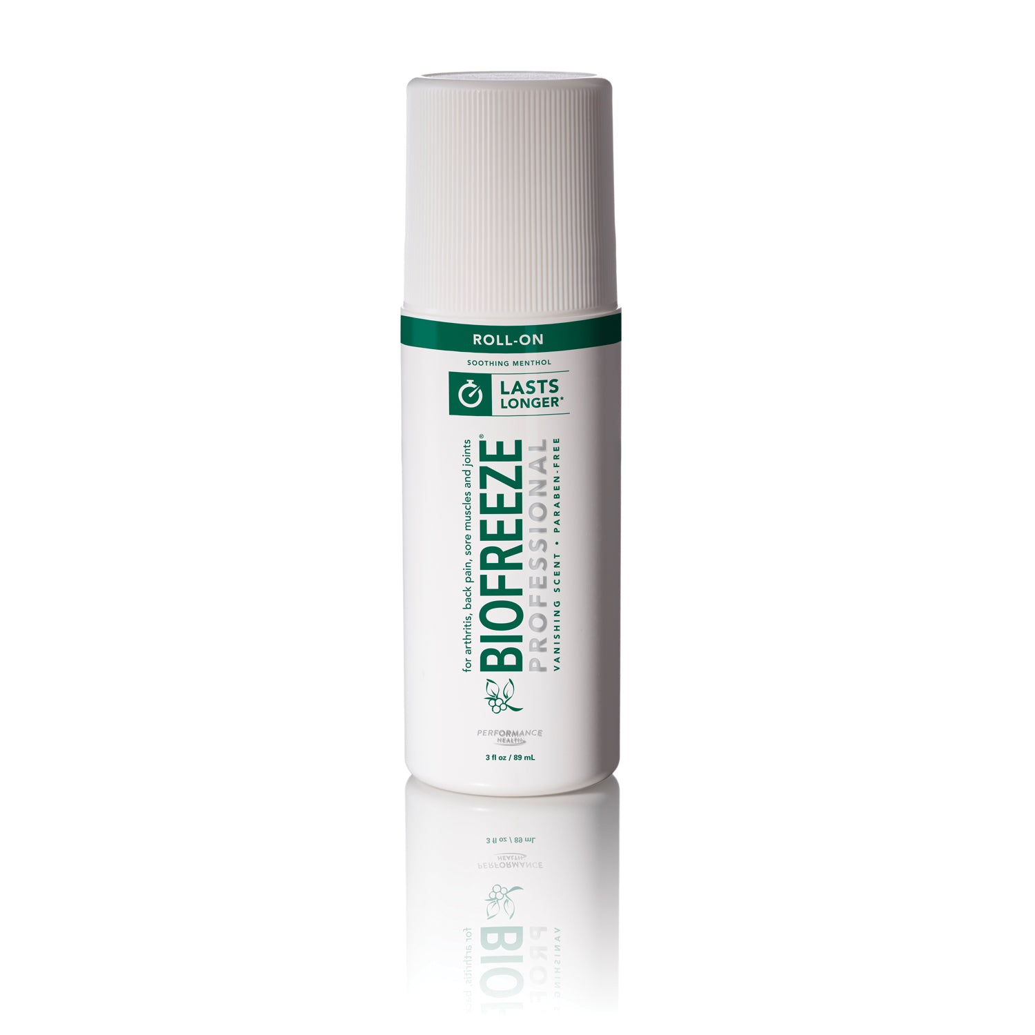 13416 - RB Health LLC - Biofreeze® Professional, 3 oz Roll-On, Green, 12/bx (32 bx/plt) (Cannot be sold to retail outlets and/ or Amazon) (091785) (US Only) (HAZMAT Fees Apply, cannot ship via Air or to AK, GU, HI, MP, PR, VI)  REQUIRES HAZMAT SHIPMENT,