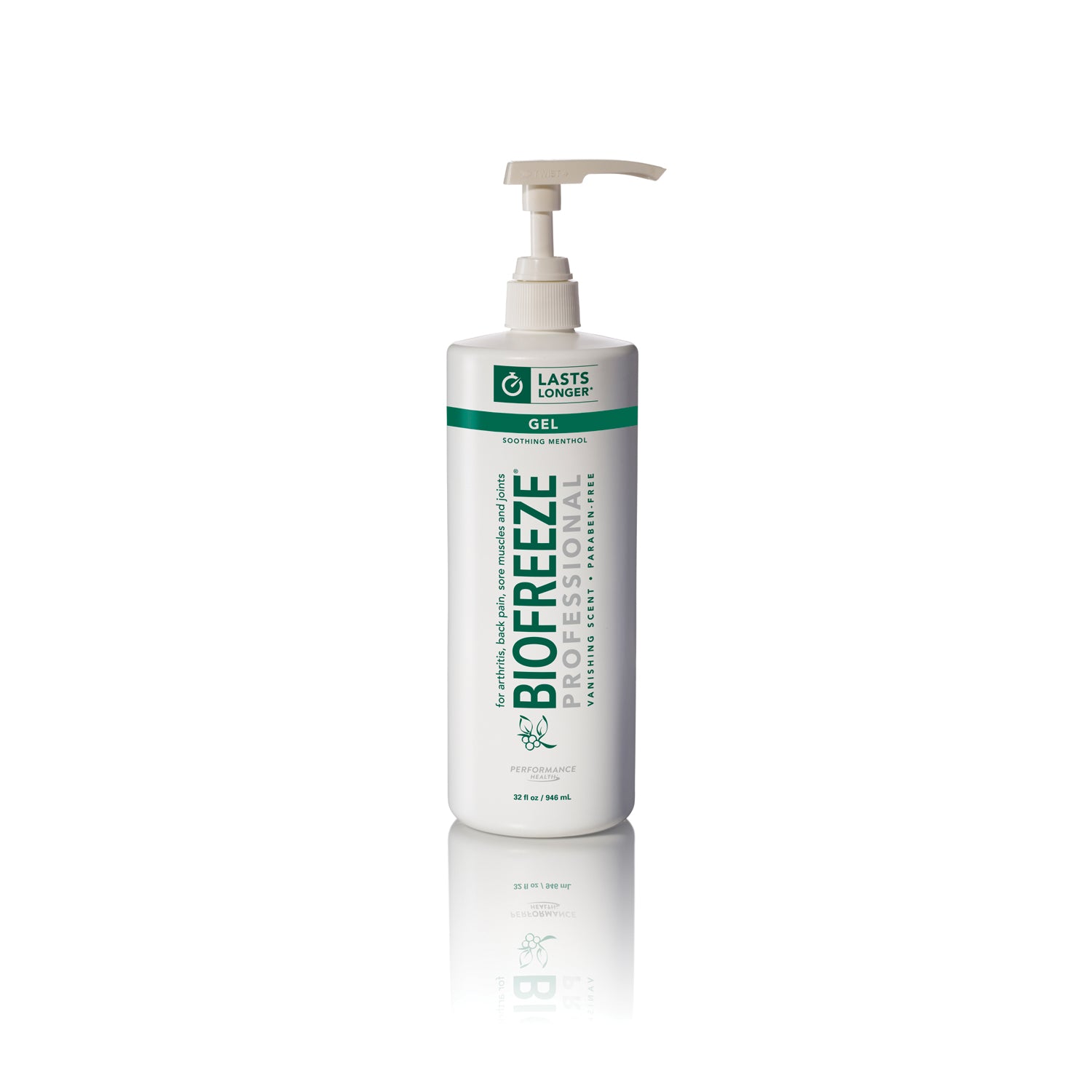 13429 - RB Health LLC - Biofreeze® Professional, 32 oz Gel Pump, Green, 16/cs (36 cs/plt) (Cannot be sold to retail outlets and/ or Amazon) (091624) (US Only) (HAZMAT Fees Apply, cannot ship via Air or to AK, GU, HI, MP, PR, VI)  REQUIRES HAZMAT SHIPMENT
