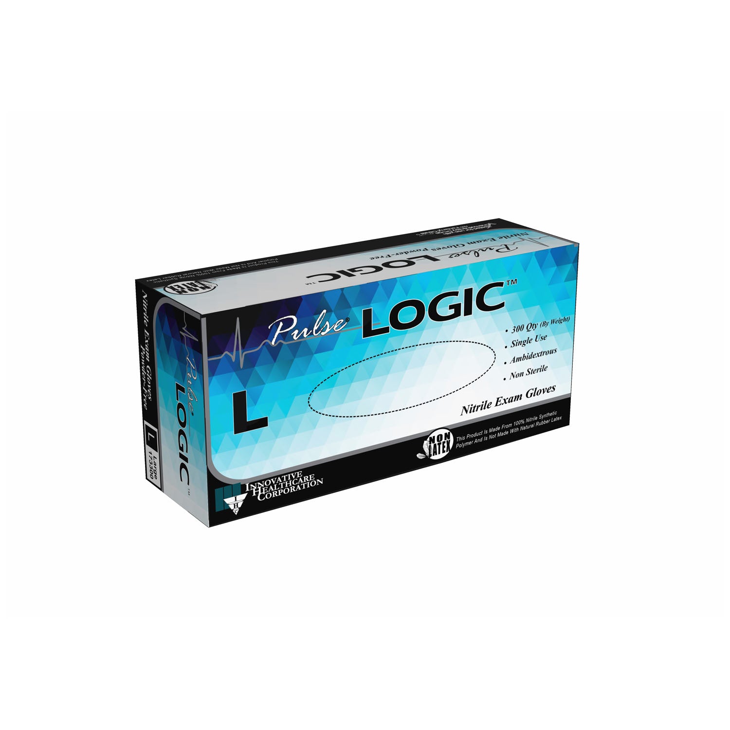 173300 - Innovative Healthcare Corp., Inc. - Glove, Exam, Nitrile, Thinfilm, Powder-Free (PF), Blue, Large, Non-Sterile (NS), 300/bx, 10 bx/cs (50 cs/plt)    , cs