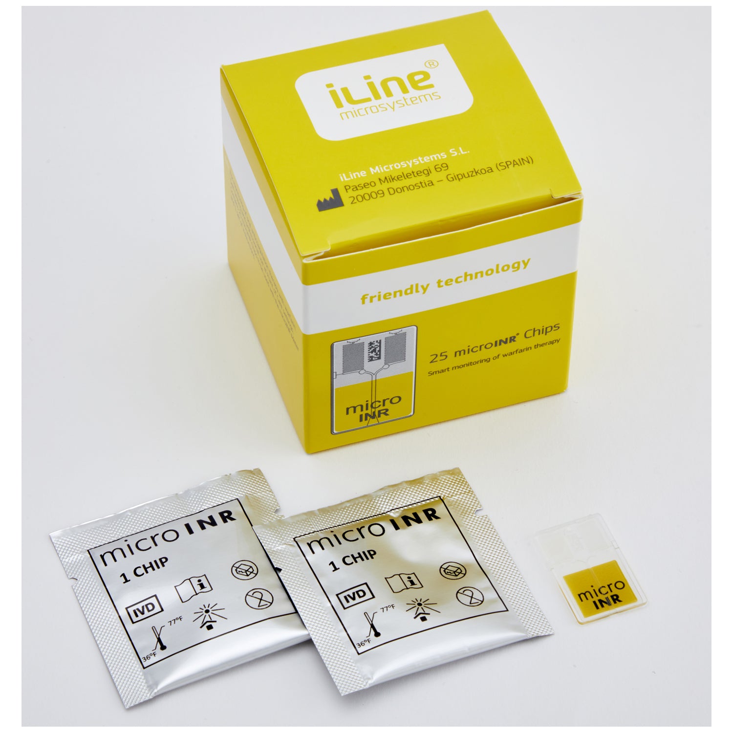 CHC0025AD - iLine MicroSystems - Chips microINR, 25/caja (no disponible para la venta en Canadá), caja