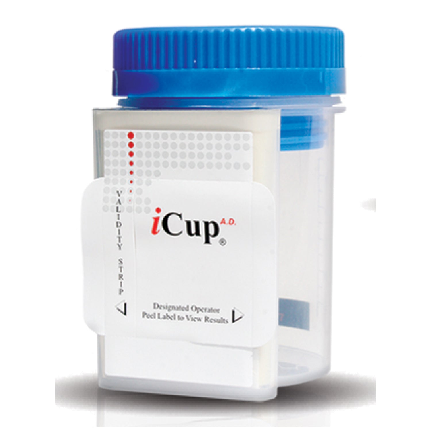 I-DUE-1107-141 - 雅培毒理學 - 藥物測試，iCup® AD（OX、CR、PH），可檢測 COC、THC、OPI、AMP、mAMP、BZO、BAR、OXY、MTD 和 PPX，25 個/盒（僅限美國）（製造商缺貨 - 到貨時庫存有限），盒