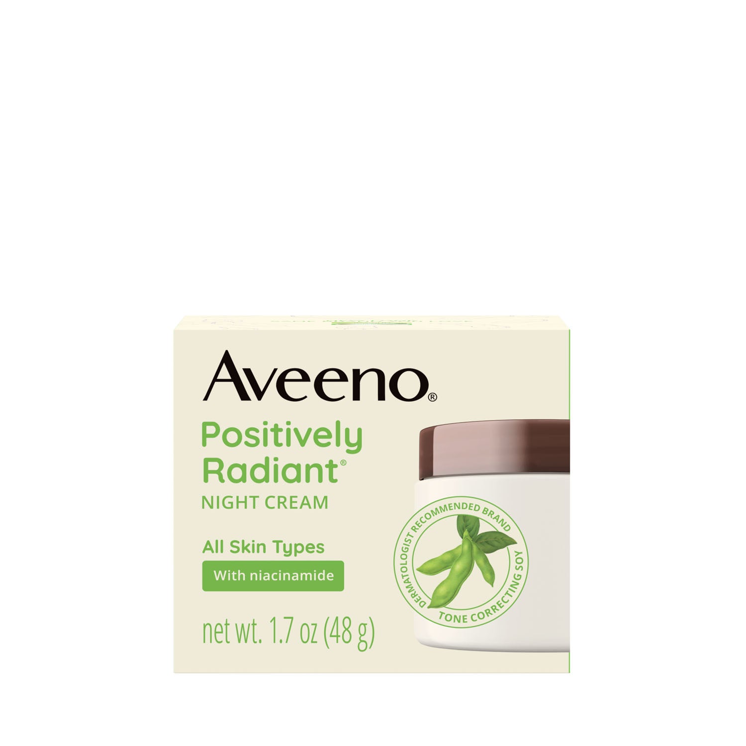 116249 - Kenvue - Crema de noche intensiva Positively Radiant® con vitamina B3, 1.7 oz, 3 cajas, 4 cajas (solo EE. UU. continentales e HI) (precios sujetos a cambios sin previo aviso), caja