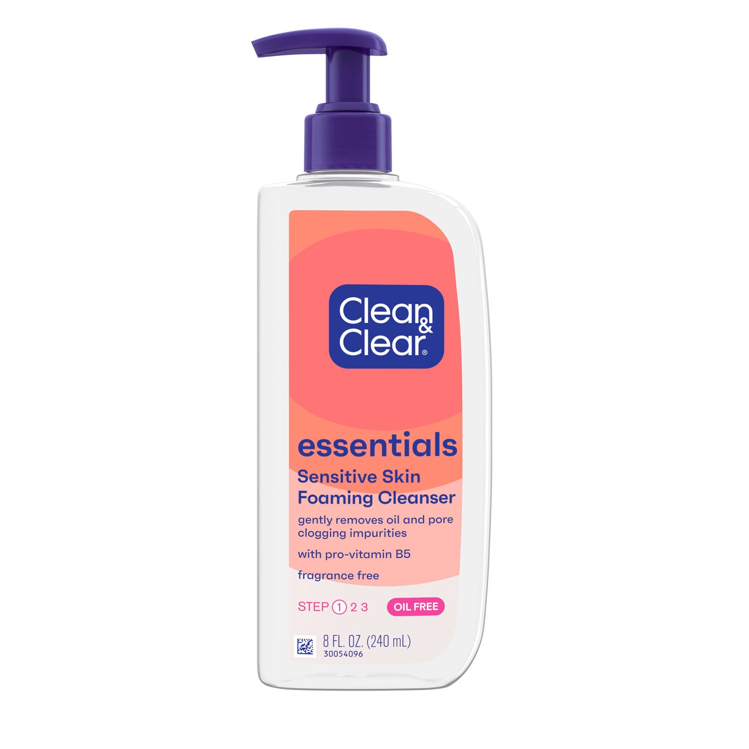 117786 - Kenvue - Limpiador facial espumoso Essentials, sin aceite, 8 onzas líquidas, 6/caja, 4 cajas/caja (solo EE. UU. continentales + HI) (Precios sujetos a cambios sin previo aviso), caja