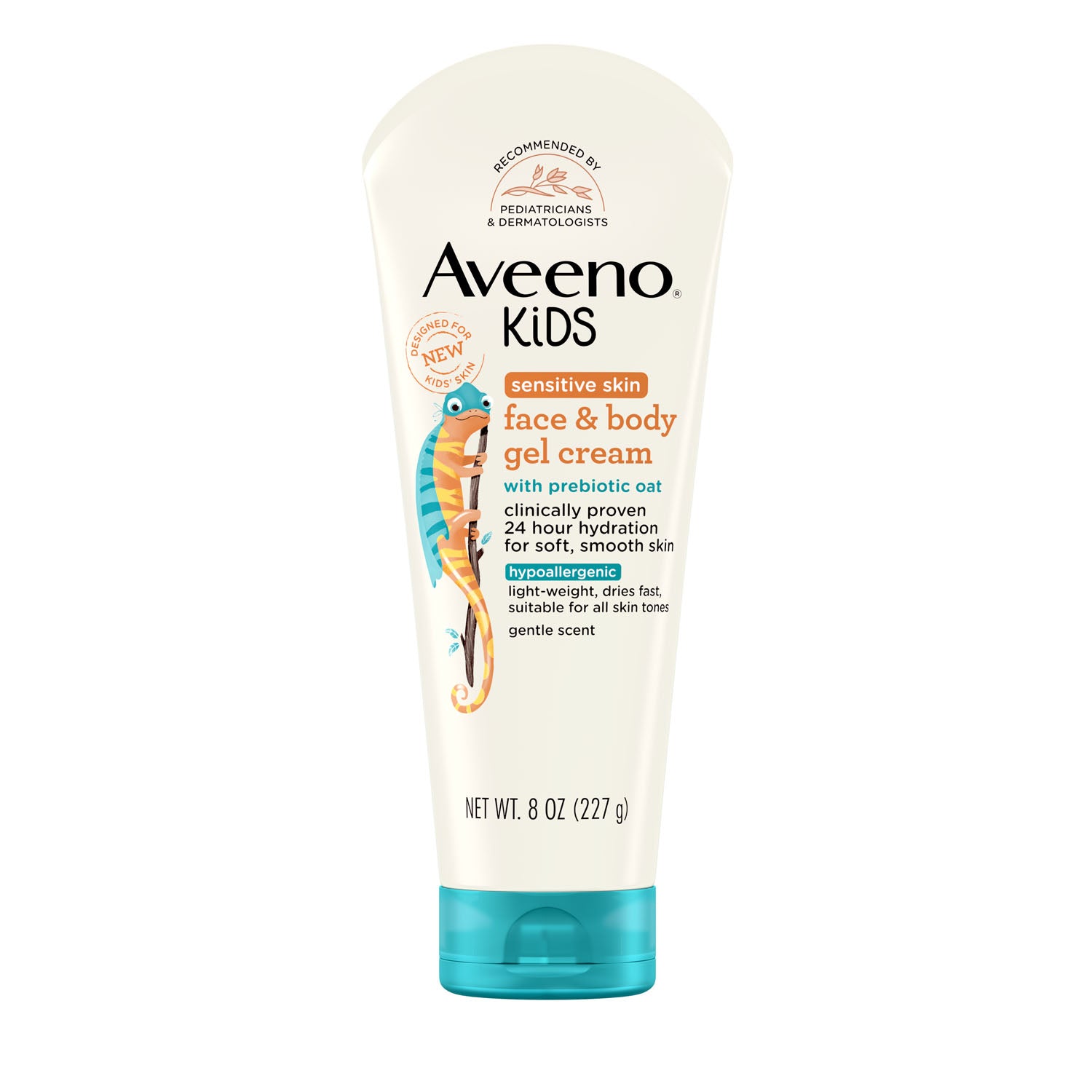 202122 - Kenvue - Aveeno Kids Face &amp; Body Gel Cream, 8 oz, paquete de 3, paquete de 4/caja (solo EE. UU. continental e HI) (Precios sujetos a cambios sin previo aviso), caja