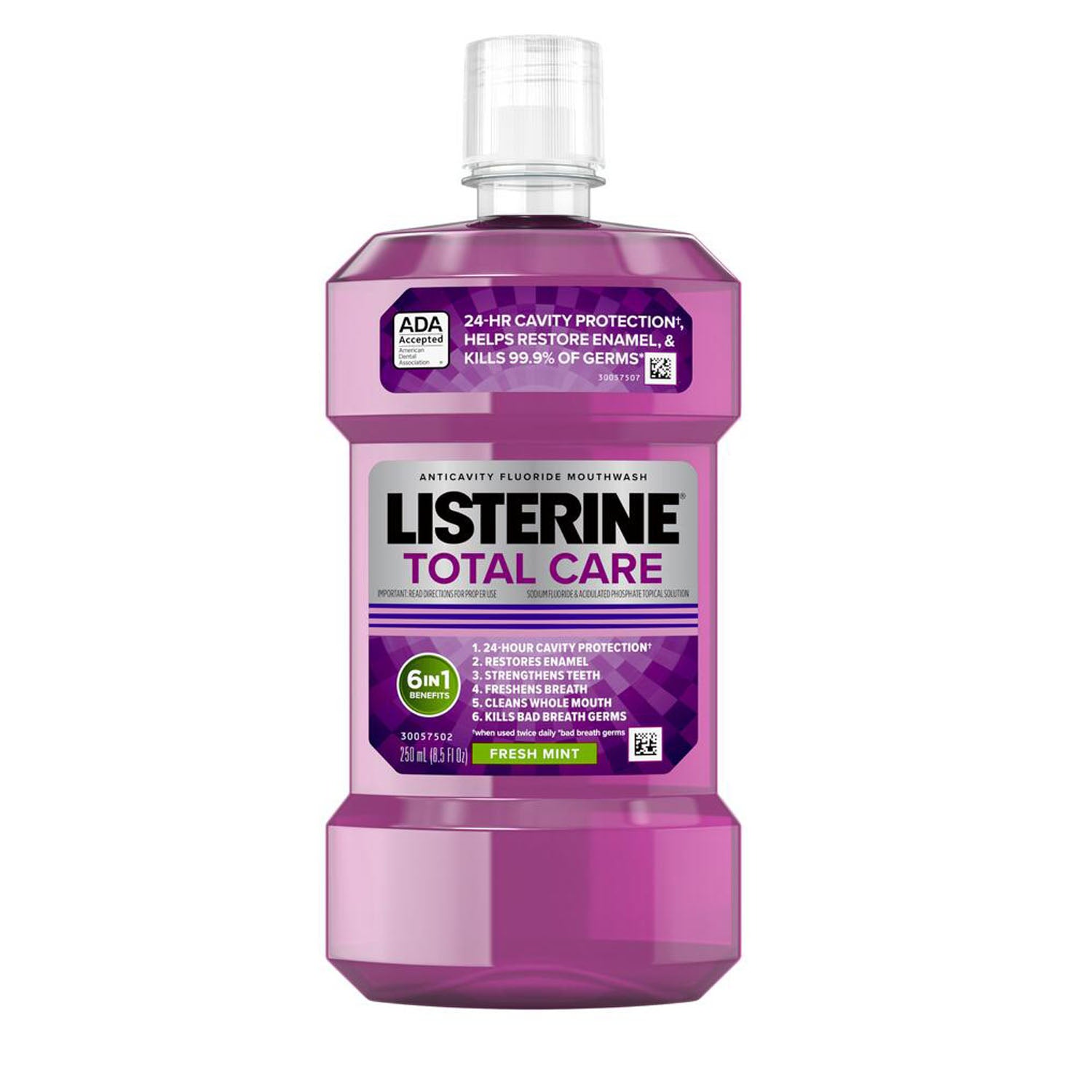 20230 - Kenvue Oral - Listerine Total Care Mouth Rinse, Fresh Mint, 250 ml, 6/cs (Continental US+HI Only) (Pricing Subject to Change without Prior Notification)    , cs