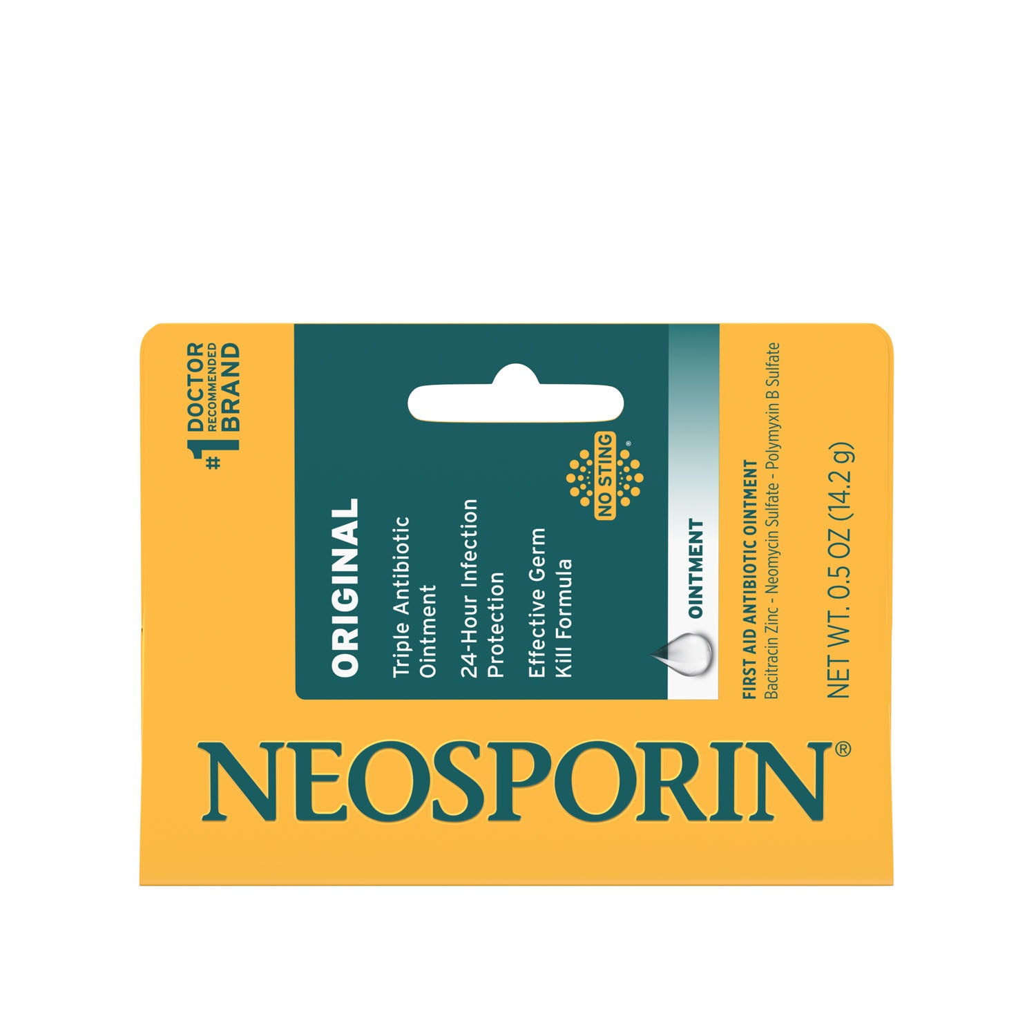 23821 - Kenvue - Ungüento Neosporin, tubo de 0.5 oz, 6/caja, 12 cajas/caja (solo EE. UU. continentales + HI) (precios sujetos a cambios sin previo aviso), caja