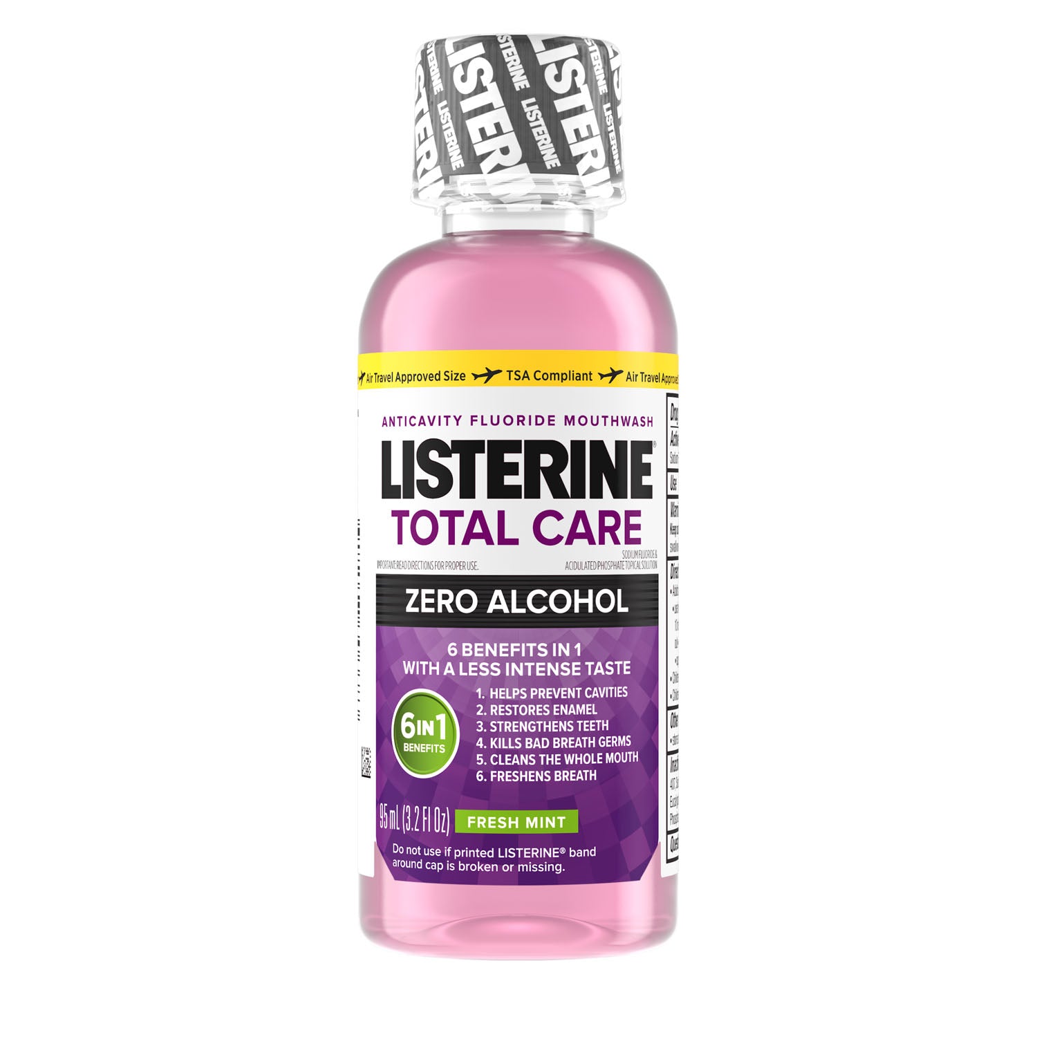 30668 - Kenvue Oral - Listerine® Total Care Zero™ Mouthwash, Alcohol Free, Fresh Mint, 95mL (3.2 oz), 24/cs (Continental US+HI Only)  (Pricing Subject to Change without Prior Notification)    , cs