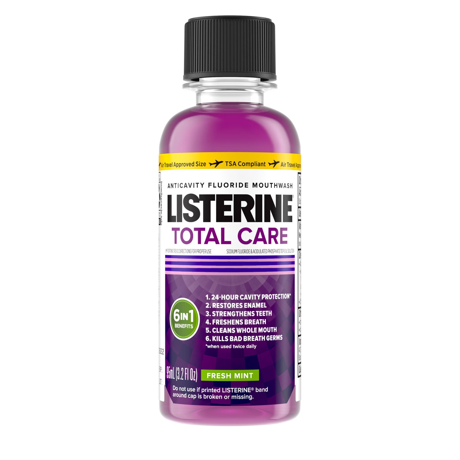 30695 - Kenvue Oral - Enjuague bucal Listerine® Total Care, 95 ml (3,2 oz), 24 cajas (154 cajas/plt) (solo EE. UU. continental e HI) (Precios sujetos a cambios sin previo aviso), caja