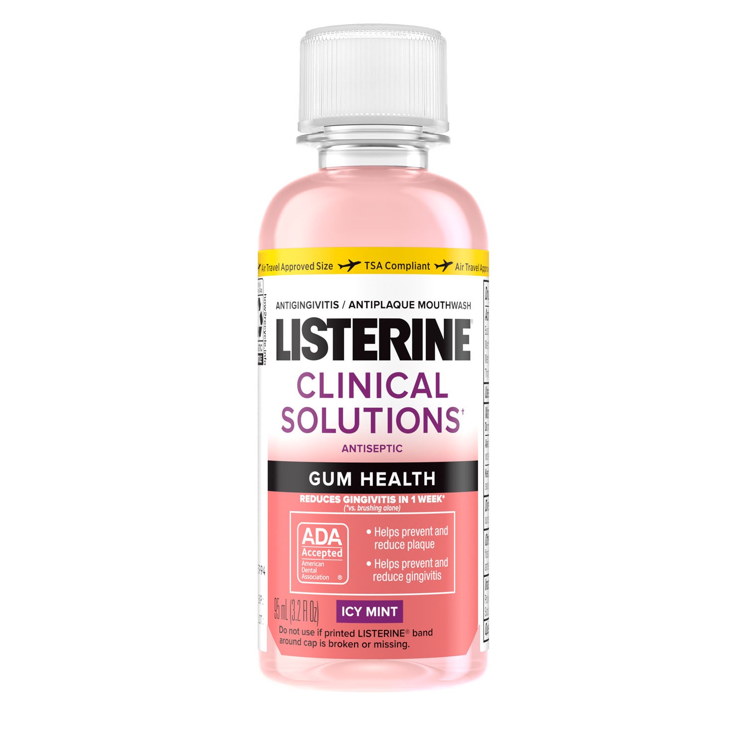 35275 - Kenvue Oral - Listerine Clinical Solutions Gum Health Antiseptic, Icy Mint, 95 ml Bottle, 12/pk, 2 pk/cs (Continental US+HI Only) (Pricing Subject to Change without Prior Notification)    , cs