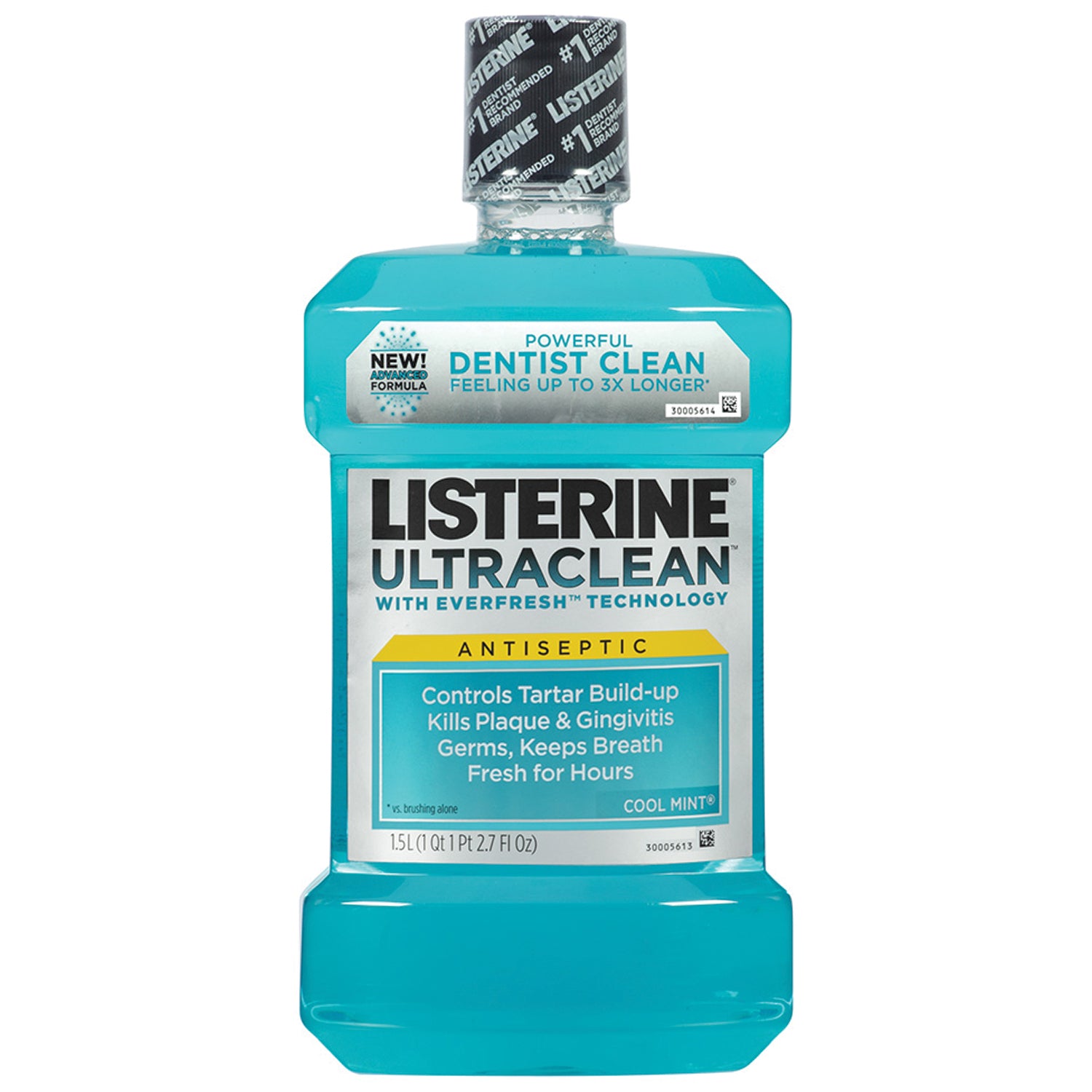 42266 - Kenvue Oral - Mouthwash, Listerine Ultraclean™, Cool Mint, 1.5L Bottle, 6/cs (Continental US+HI Only) (Pricing Subject to Change without Prior Notification)    , cs