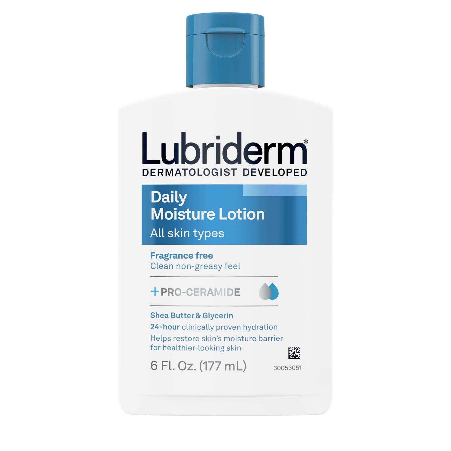 48826 - Kenvue - Lubriderm, sin perfume, 6 oz, paquete de 6 (solo EE. UU. continental + HI) (precios sujetos a cambios sin previo aviso), paquete