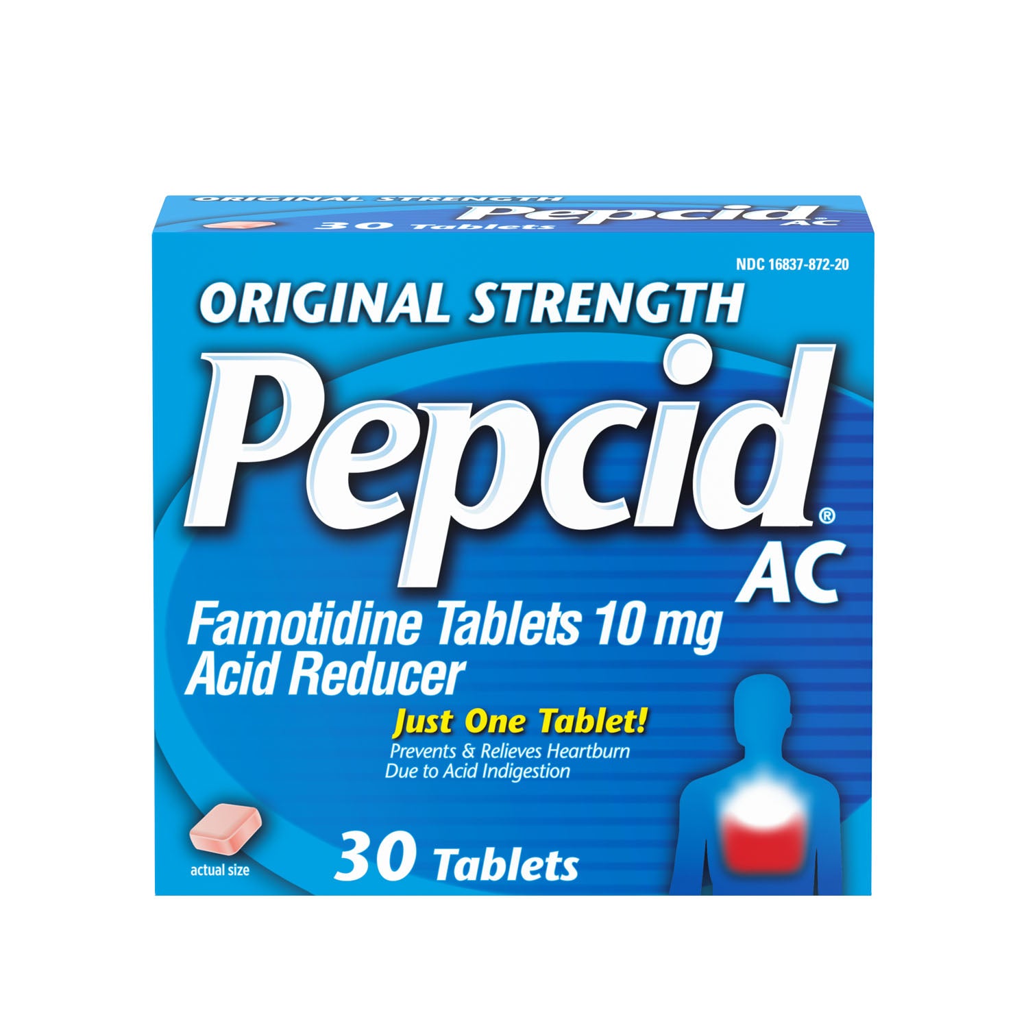 87230 - Kenvue - Pepcid, potencia original, 30 unidades, 6/caja, 6 cajas/caja (solo EE. UU. continental + HI) (precios sujetos a cambios sin previo aviso), caja