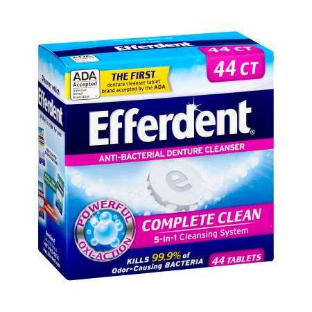 995747 -  - Denture Cleaner Efferdent Box of 44, (BX)