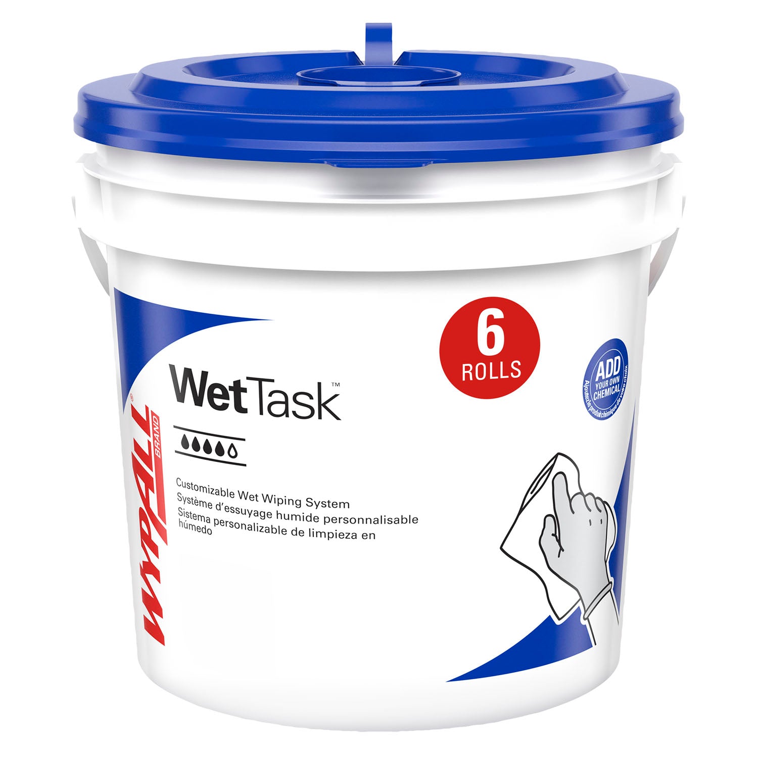 06001 - Kimberly-Clark Professional - Kimtech Wettask Wipers for Solvents, 12" x 12.5", 60 sheets/rl, 6 rl/cs (Products cannot be sold on Amazon.com or any other 3rd party site) (US Only)    , cs
