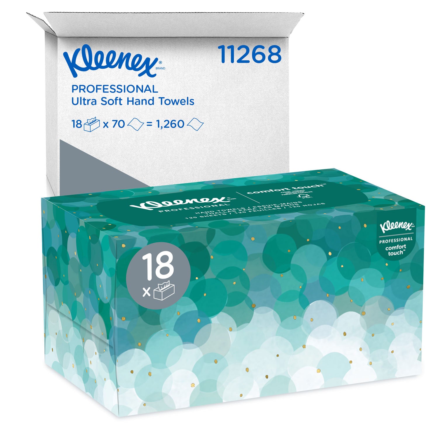 11268 - Kimberly-Clark Professional - Hand Towel, Pop-Up Box, White 1-Ply, 9" x 10½", 70 sheet/bx, 18 bx/cs (Products cannot be sold on Amazon.com or any other 3rd party site) (US Only)    , cs