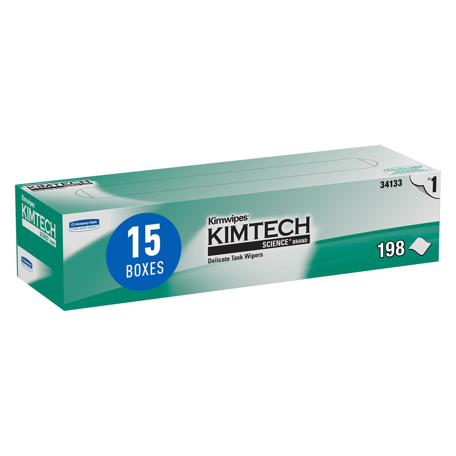 34133 - Kimberly-Clark Professional - KimWipes® Task Wipers, X-Large, 11.2" x 12.4", White, Disposable, Popup Box, 198/pk, 15 pk/cs (28 cs/plt) (Products cannot be sold on Amazon.com or any other 3rd party site) (US Only)    , cs