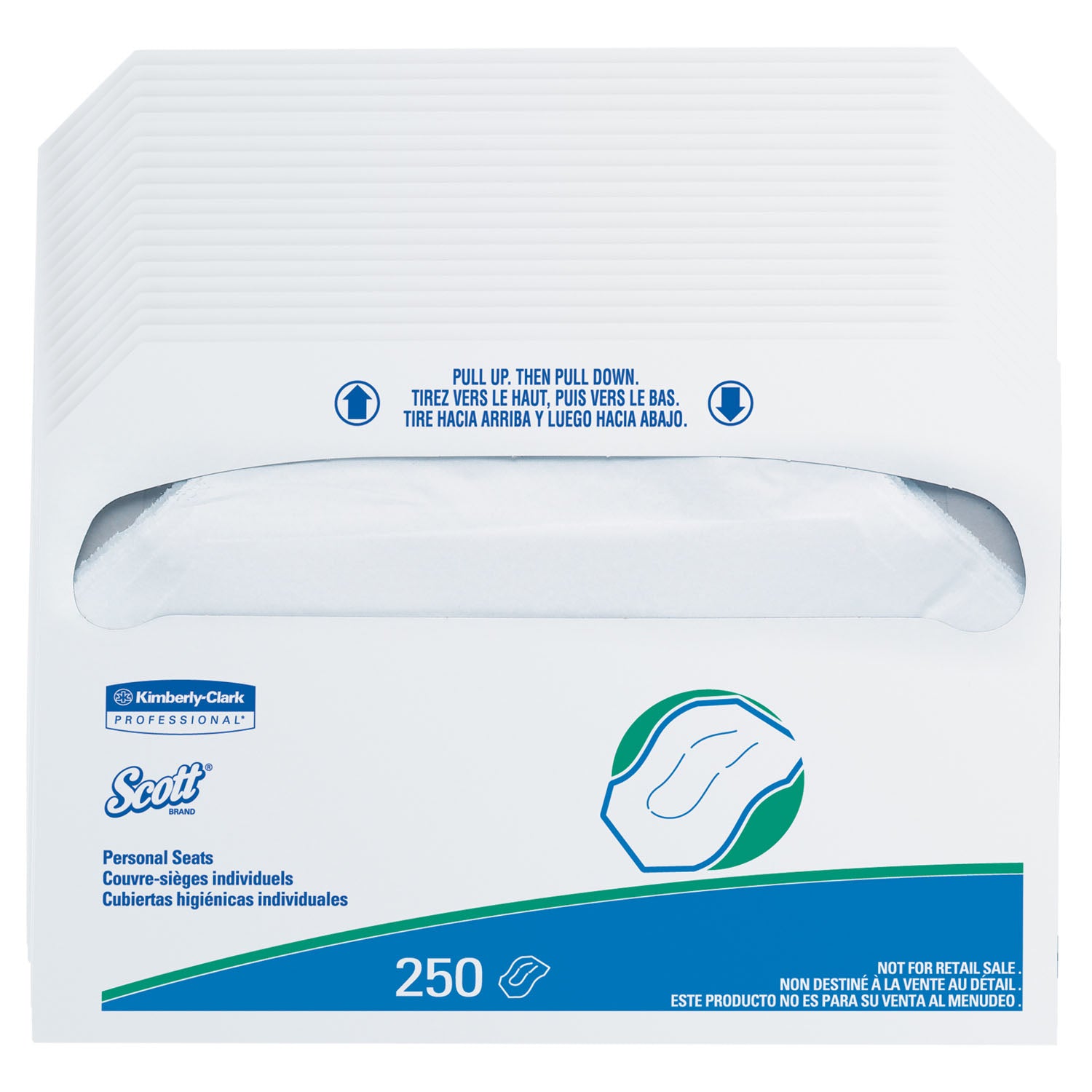 39000 - Kimberly-Clark Professional - Scott® Personal Seats, 250/pk, 20 pk/cs (Products cannot be sold on Amazon.com or any other 3rd party site) (US Only)    , cs