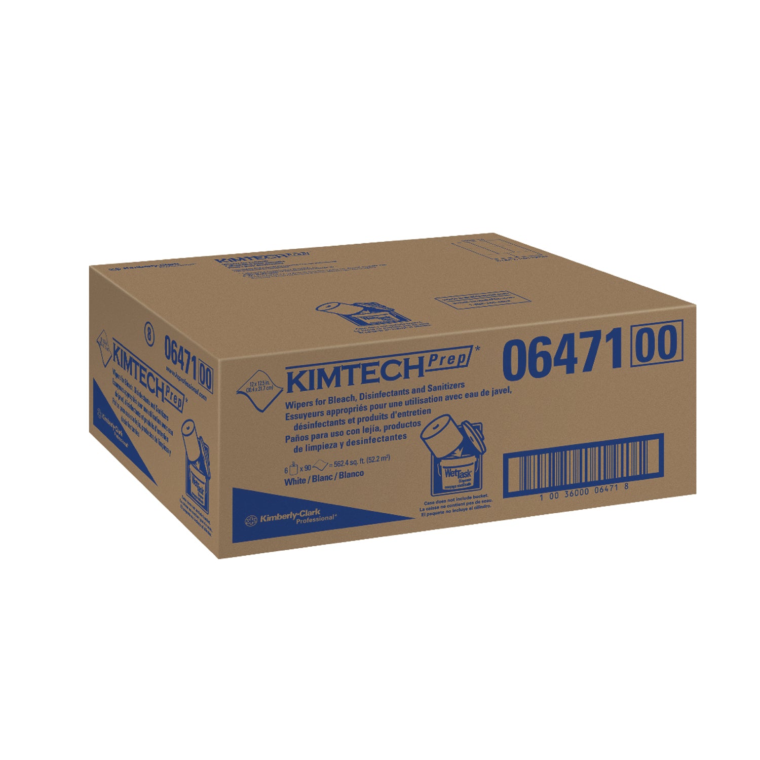 06471 - Kimberly-Clark Professional - Wipers For Disinfectants, Sanitizers & Bleach, White, Bucketless, 90 wipers/roll, 6 rl/cs (Products cannot be sold on Amazon.com or any other 3rd party site) (US Only)    , cs