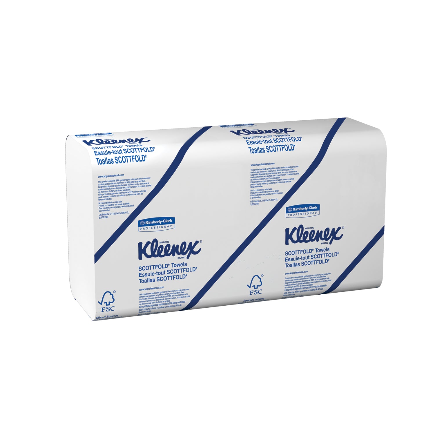 13253 - Kimberly-Clark Professional - Kleenex® ScottFold Towels, 8.1" x 12.4", White, 120 sheets/pk, 25 pk/cs (24 cs/plt) (091452) (Products cannot be sold on Amazon.com or any other 3rd party site) (US Only)    , cs