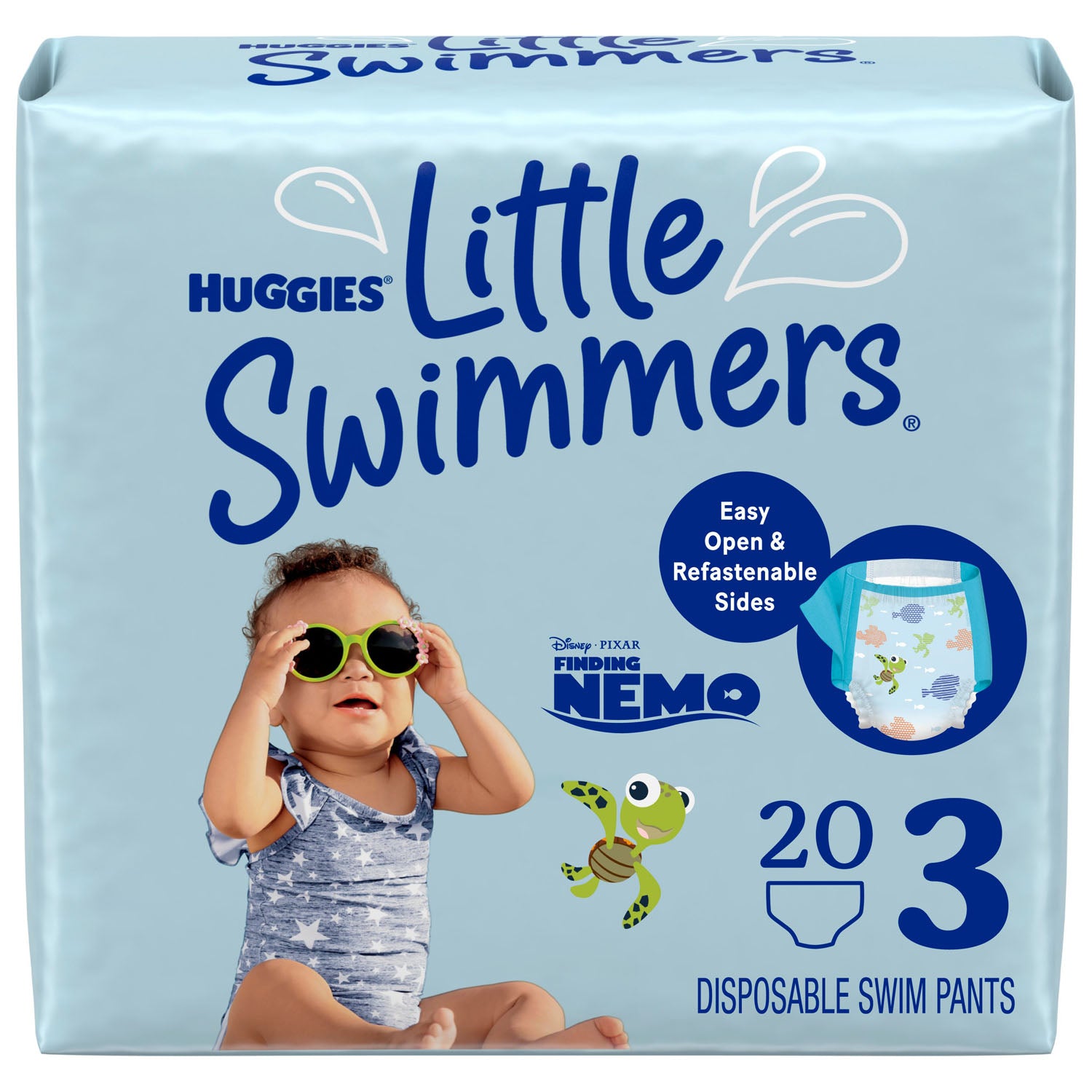 16184 - Kimberly-Clark Consumer - Swim Diaper, Size 3 (16-26 lbs), Disposable, 20/pk, 4 pk/cs (US Only)    , cs