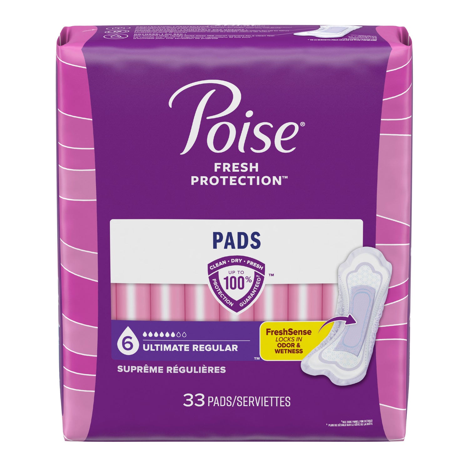 33592 - Kimberly-Clark Consumer - Poise Pads, Ultimate, 33/pk, 4 pk/cs (US Only)    , cs