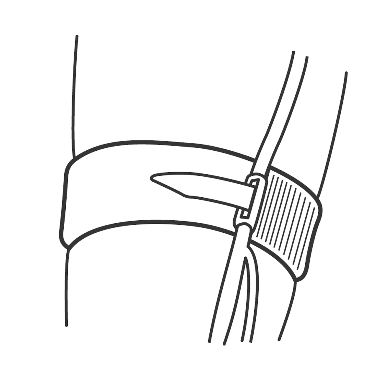 36600 - O&M Halyard - Catheter Leg Strap, 2" x 24", 10/bx, 4 bx/cs (US Only)    , cs