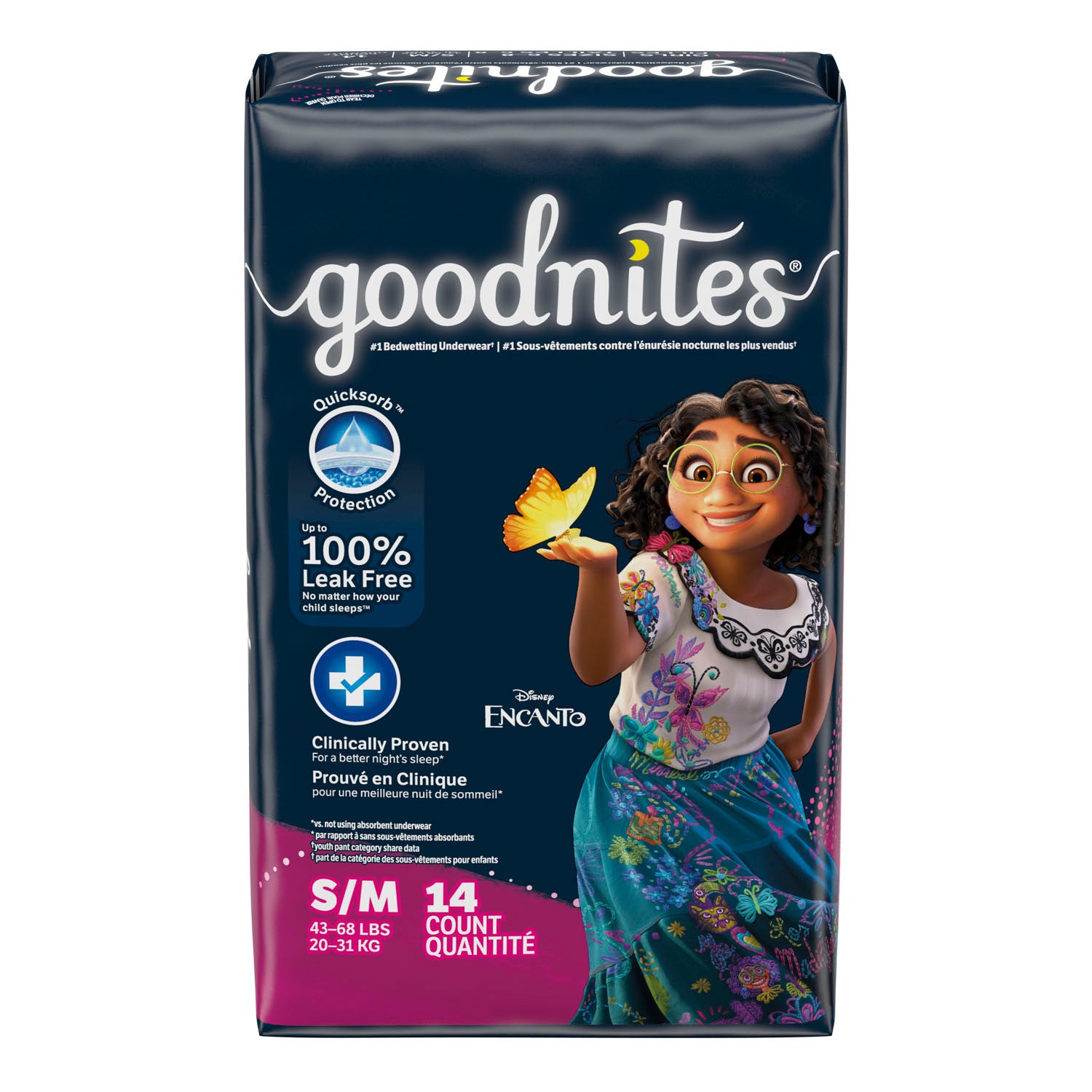 41314 - Kimberly-Clark Consumer - Youth Pants, Girl, Small/ Medium, Jumbo, 14/pk, 4 pk/cs (US Only)    , cs