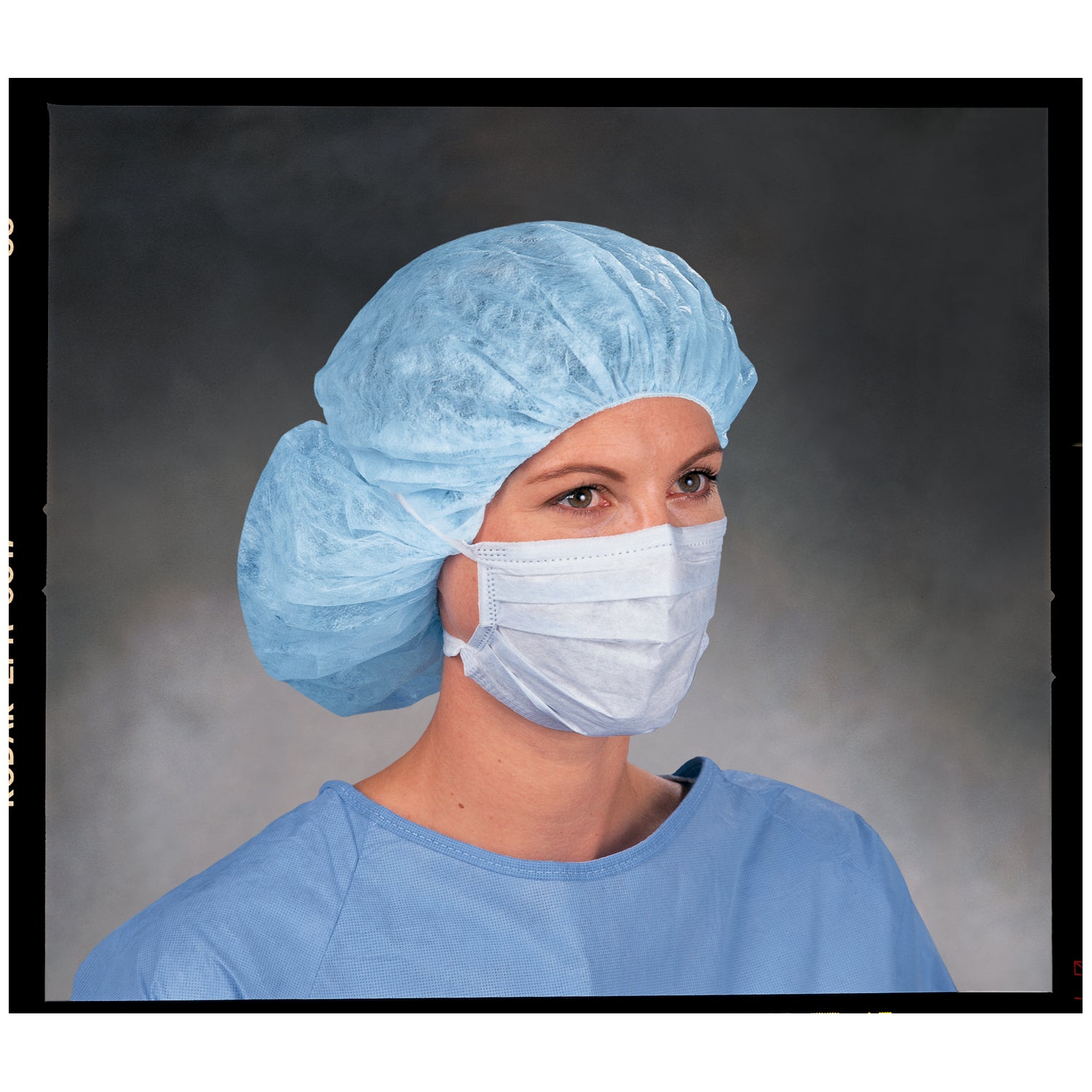 47500 - O&M Halyard - Soft Touch II Surgical Mask, Blue, 50/pkg, 6 pkg/cs (US Only)    , cs