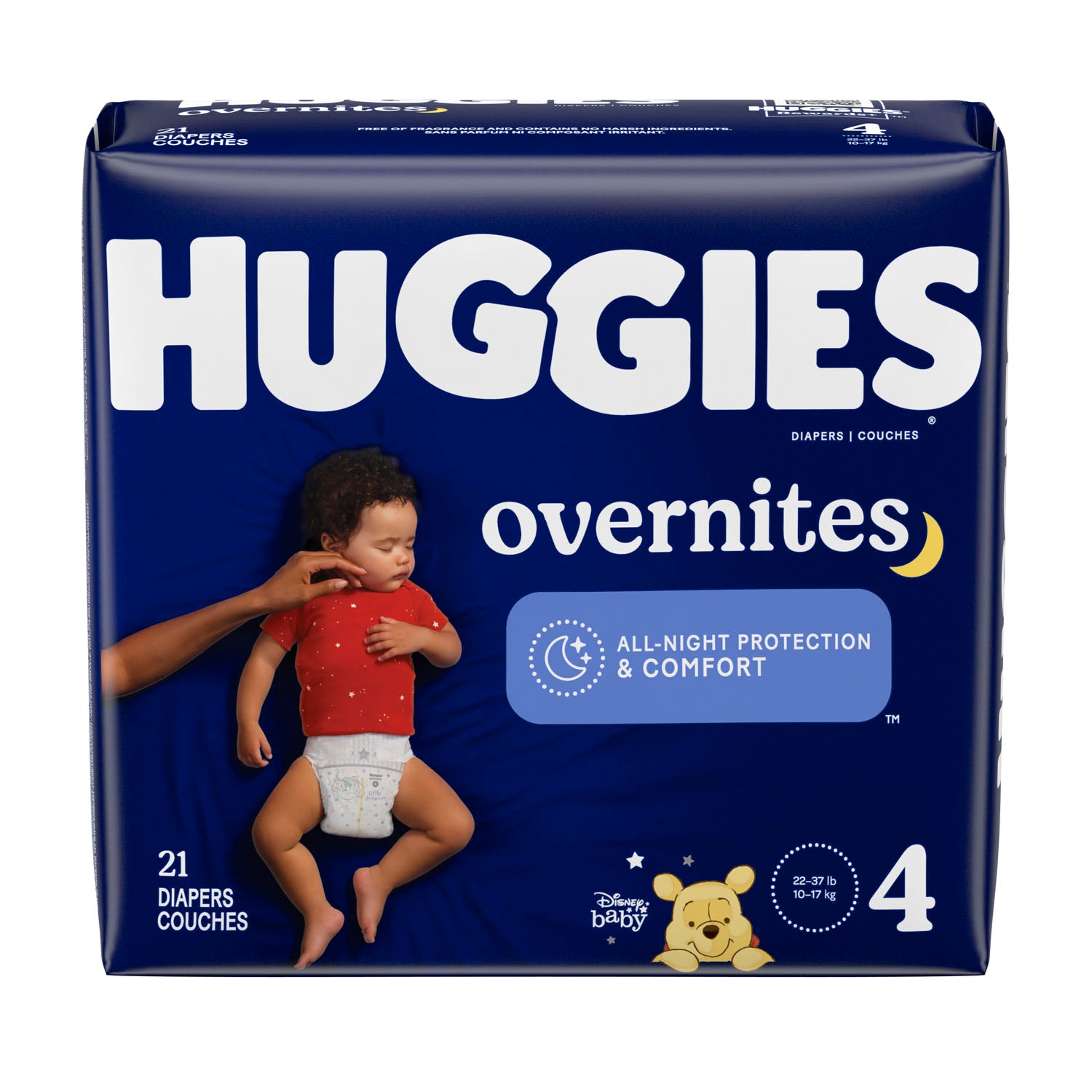 49539 - 金佰利消費品 - Overnites，4號，超大包裝，21片/包，4包/箱（僅限美國），箱