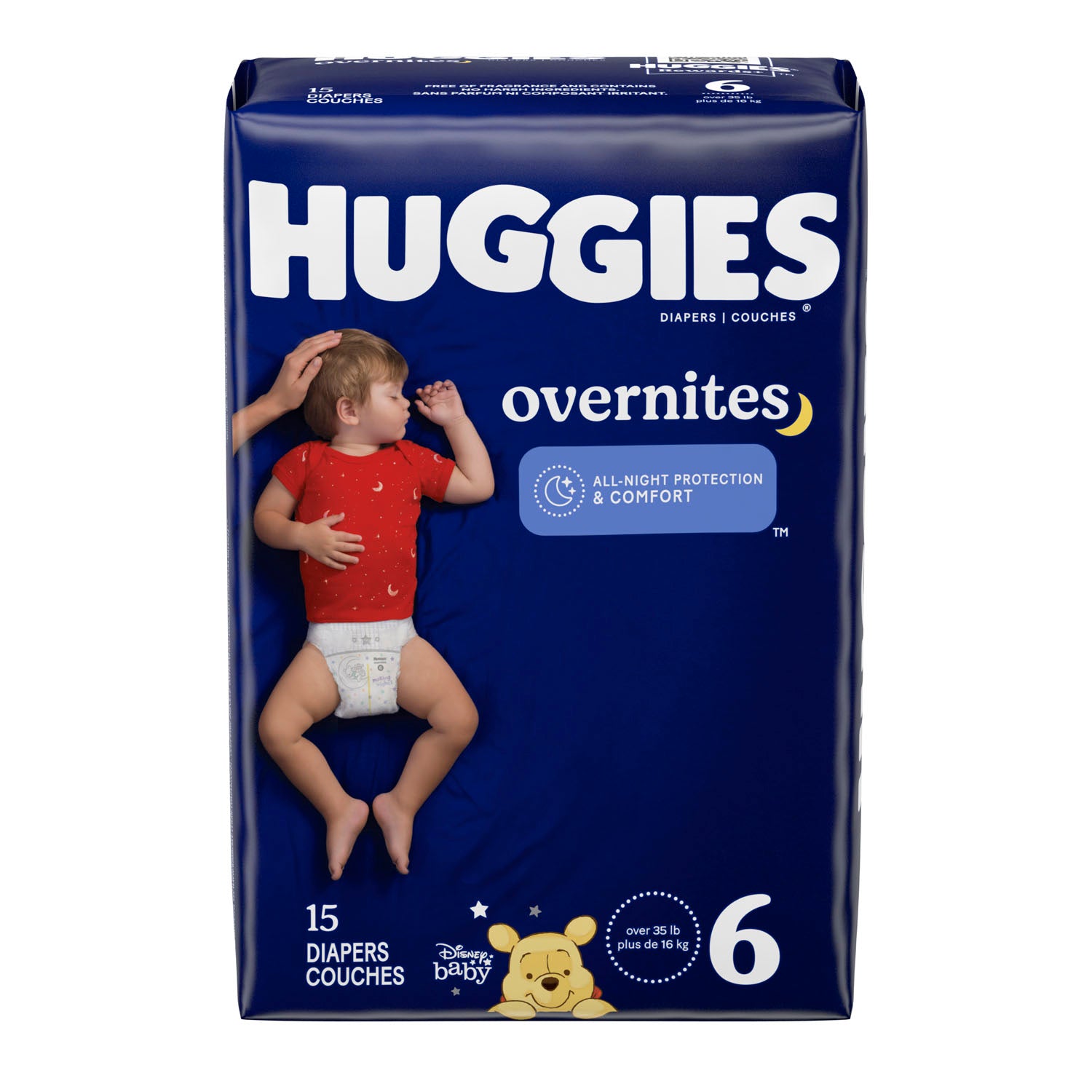 49541 - 金佰利消費品 - Overnites，6號，超大包裝，15片/包，4包/箱（僅限美國），箱