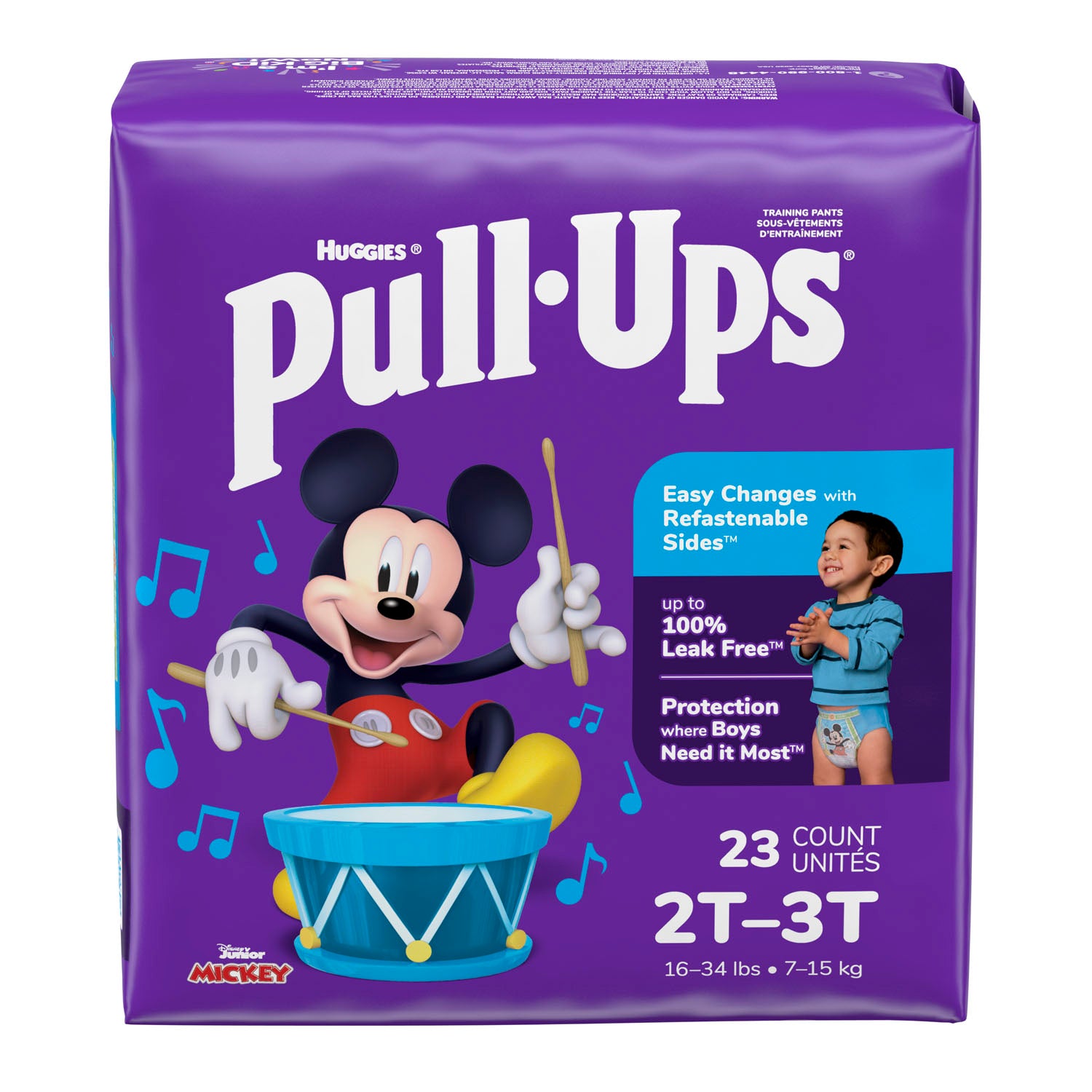 51334 - Kimberly-Clark Consumer - Training Pants, 2T-3T, Boys Jumbo Pack, 23/pk, 4 pk/cs (US Only)    , cs
