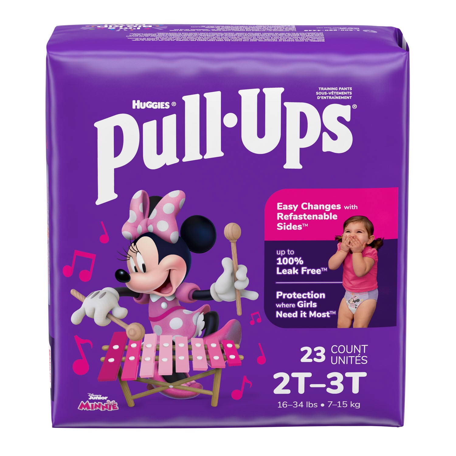 51335 - Kimberly-Clark Consumer - Training Pants, 2T-3T, Girls Jumbo Pack, 23/pk, 4 pk/cs (US Only)    , cs