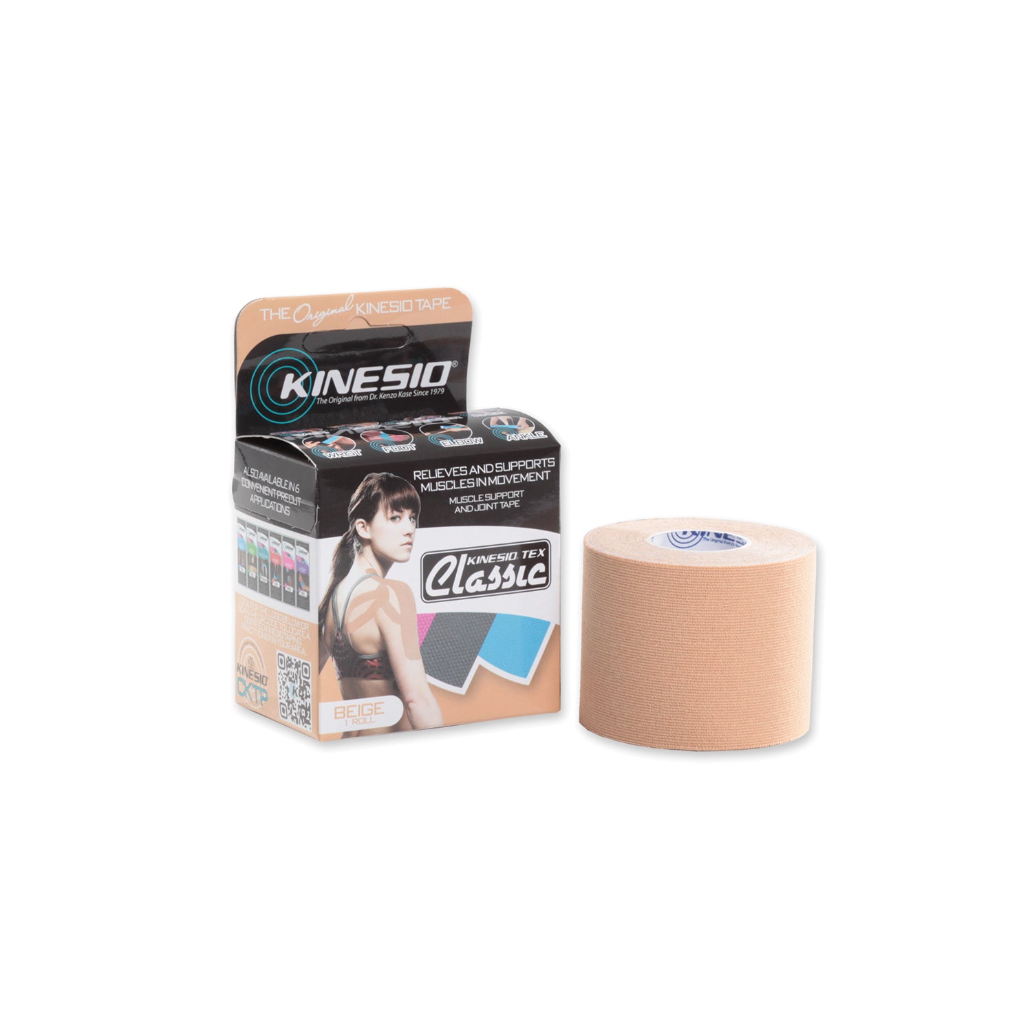 CKT65024 - Kinesio Holding Corporation - Classic Tape, 2" x 13.1 ft, Beige, 6 rl/bx  (Products cannot be sold on Amazon.com or any other 3rd party platform) (090295)    , bx