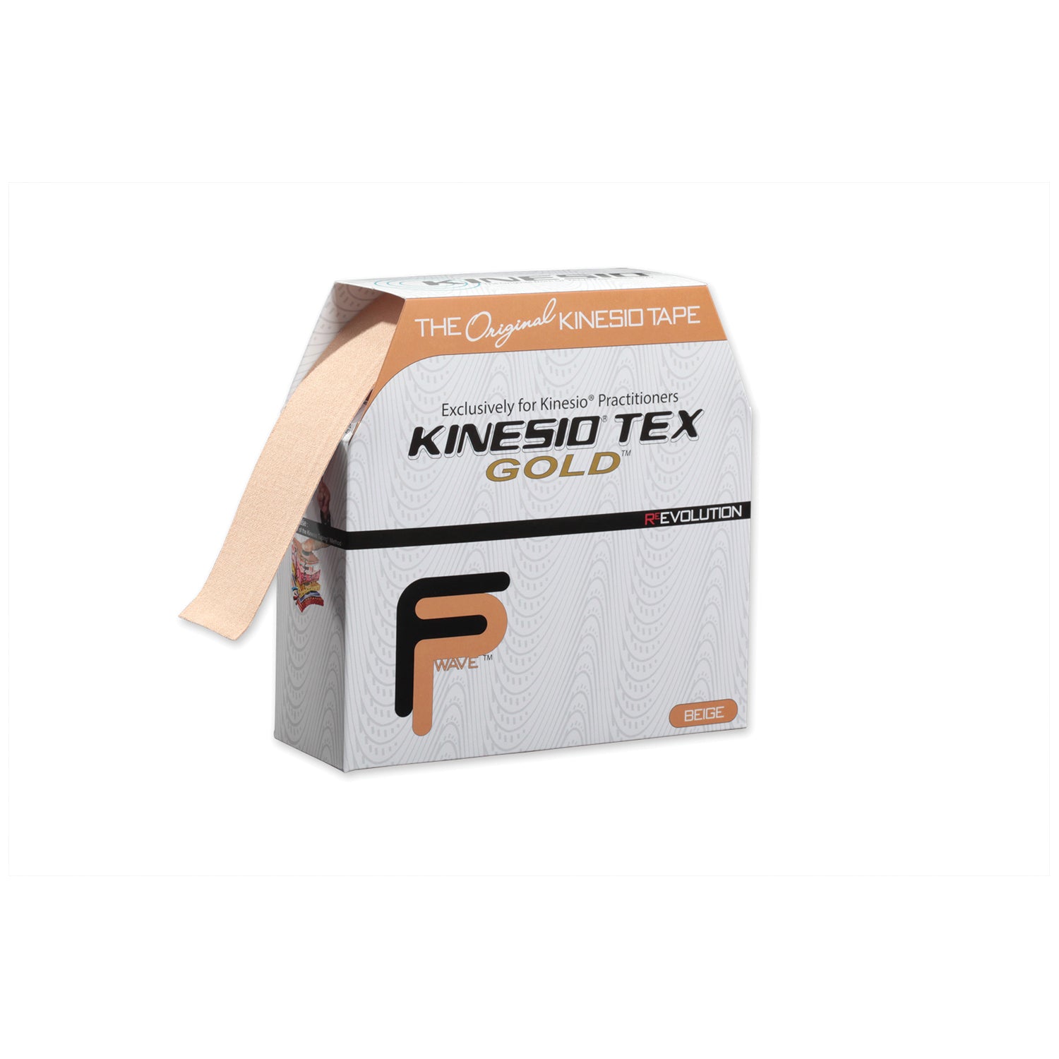 GKT14125FP - Kinesio Holding Corporation - Gold FP Tape, 2" x 34 yds, Bulk, 1 rl/ea (24/cs, 24 cs/plt) (Products cannot be sold on Amazon.com or any other 3rd party platform)  (090311)    , ea