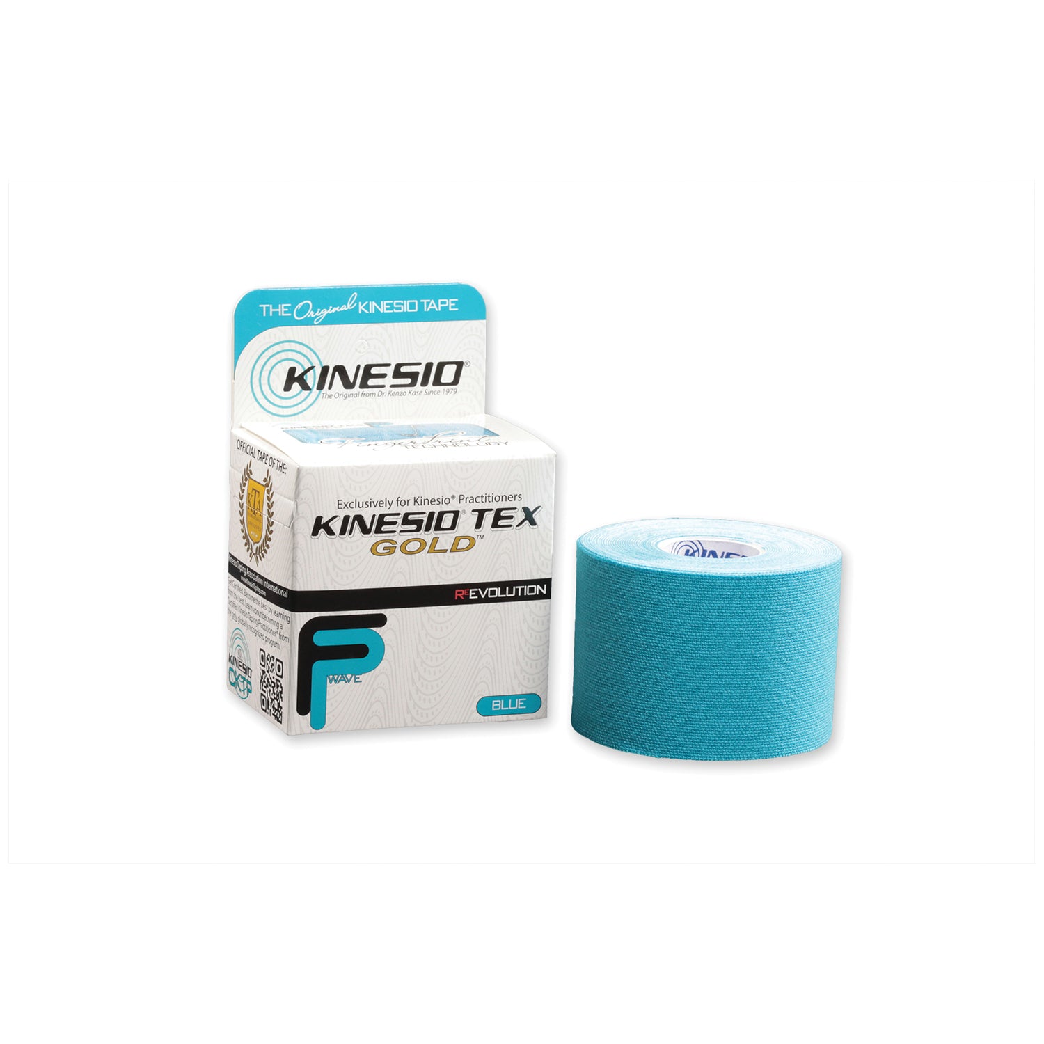 GKT25024FP - Kinesio Holding Corporation - Gold FP Tape, 2" x 5½ yds, Blue, 6 rl/bx (35 bx/plt) (Products cannot be sold on Amazon.com or any other 3rd party platform)  (090307)    , bx