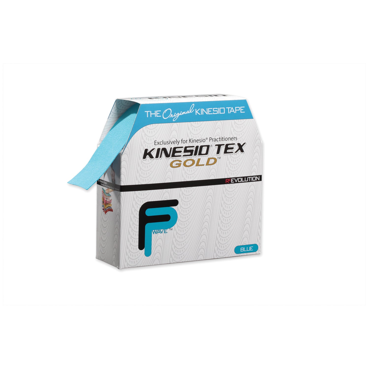 GKT25125FP - Kinesio Holding Corporation - Gold FP Tape, 2" x 34 yds, Blue, Bulk, 1 rl/ea (35 bx/plt) (Products cannot be sold on Amazon.com or any other 3rd party platform) (090312)    , ea