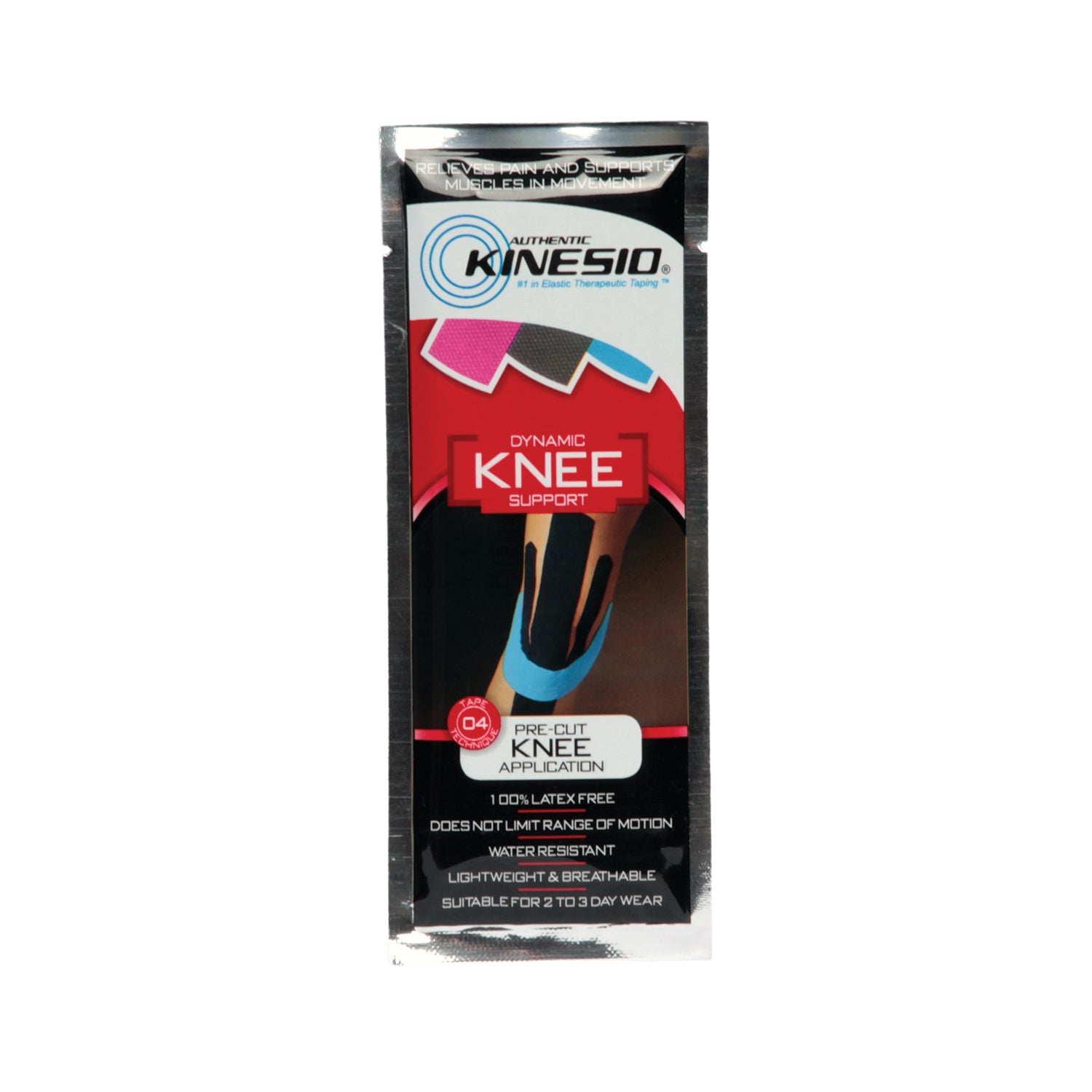 PCK9904 - Kinesio Holding Corporation - 膝關節預切貼片，20片/盒（產品不得在Amazon.com或任何其他第三方平台銷售）(020801)，盒
