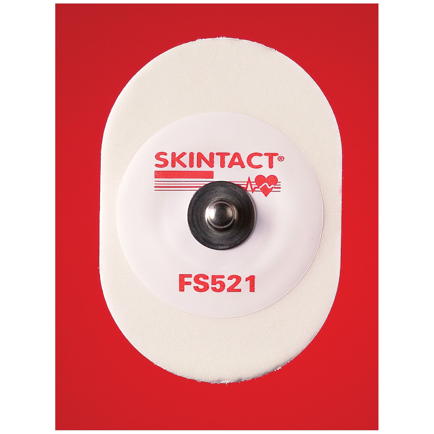 FS-521 - Leonhard Lang - Monitoring ECG Electrode, 35 x 50mm, Solid Gel, Foam, Oval, 1500/bx    , bx