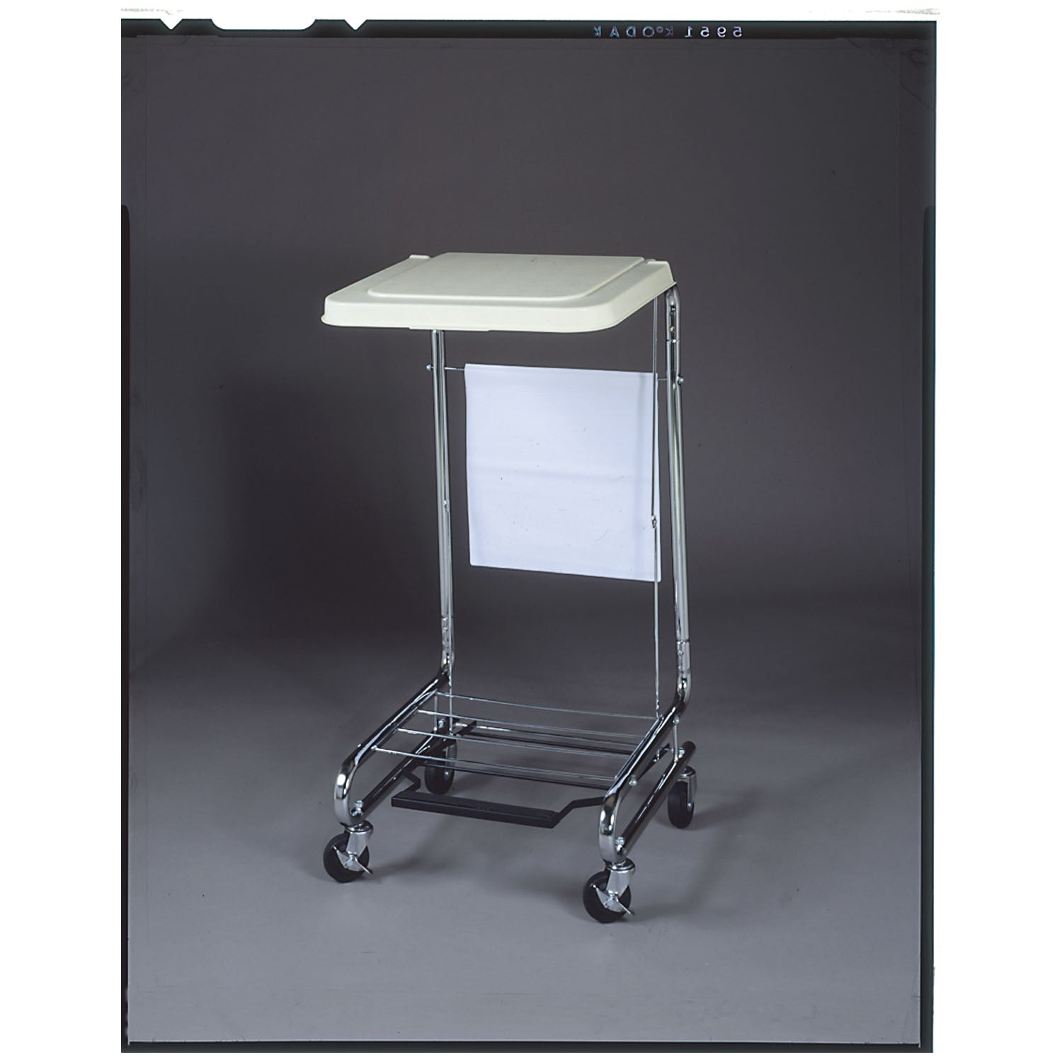15-9000 - Medegen Medical Products, LLC - Silver Hamper Stand, 19" x 21" x 36", Step-On Foot Pedal    , ea