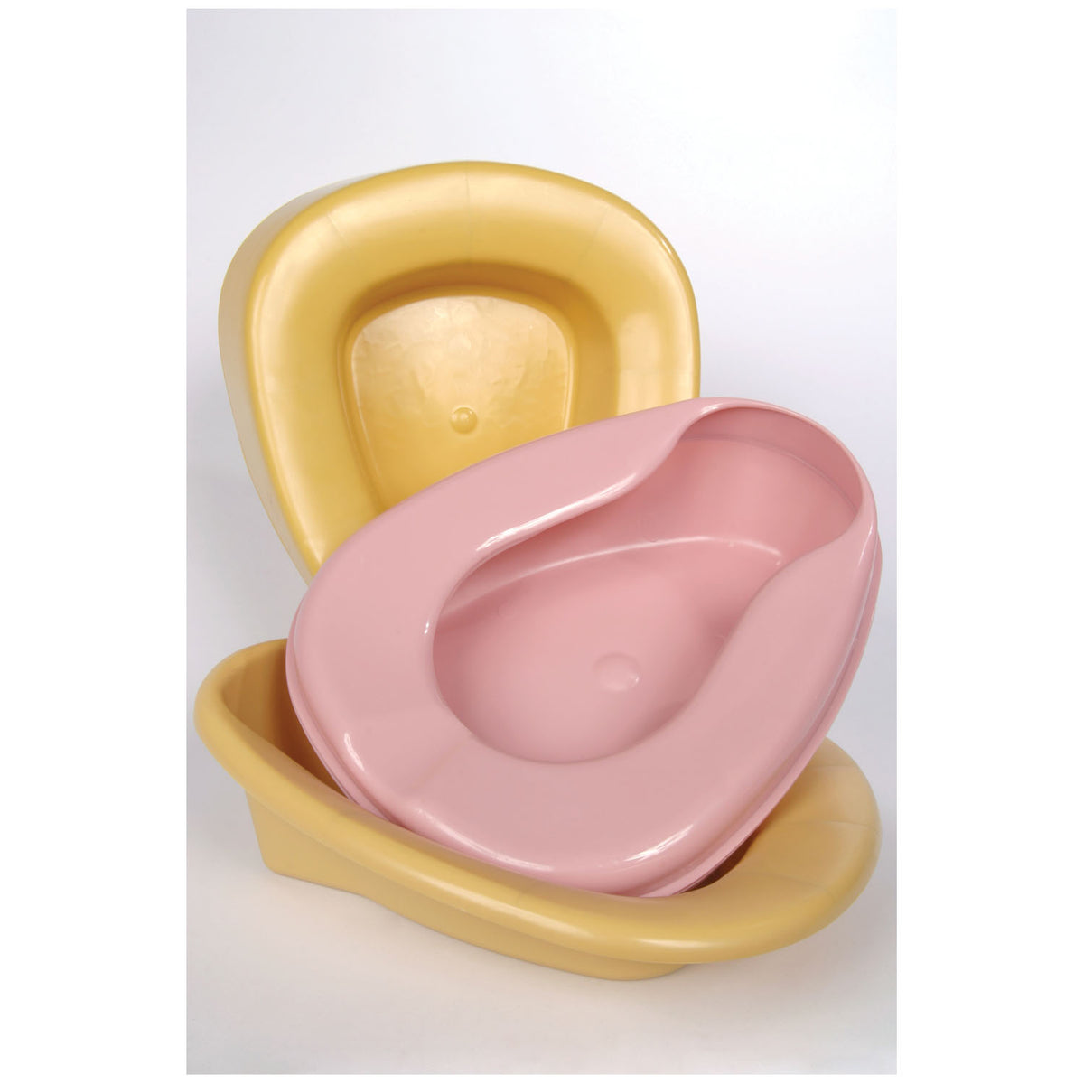 H113-10 - Medegen Medical Products, LLC - Commode Stackable Bedpan, Mauve, 50/cs (27 cs/plt)    , cs