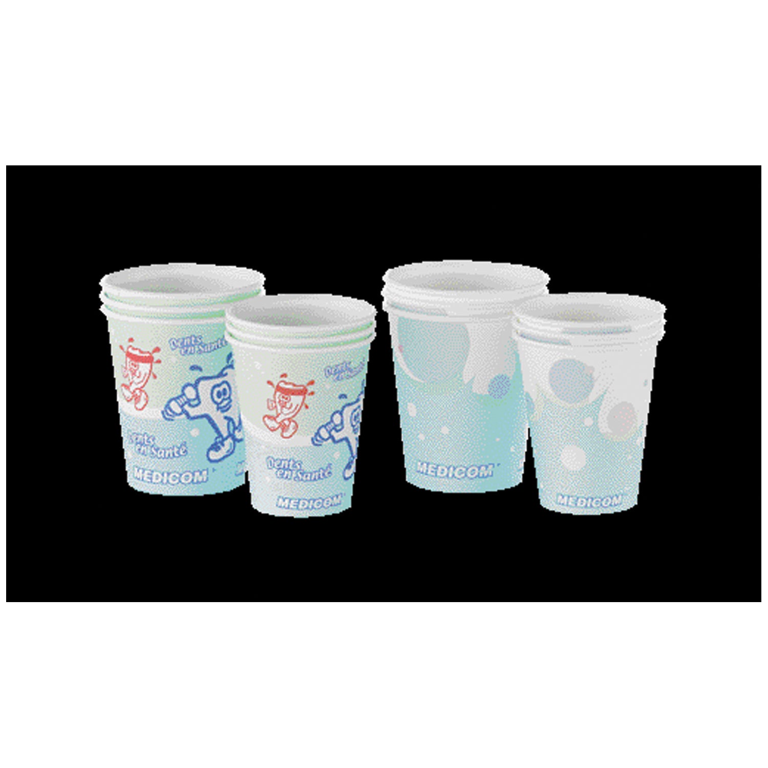 116-CH - Medicom, Inc. - Paper Cup, 5 oz, Healthy Teeth Design, 100/slv, 10slv/cs (Not Available for sale into Canada)    , cs
