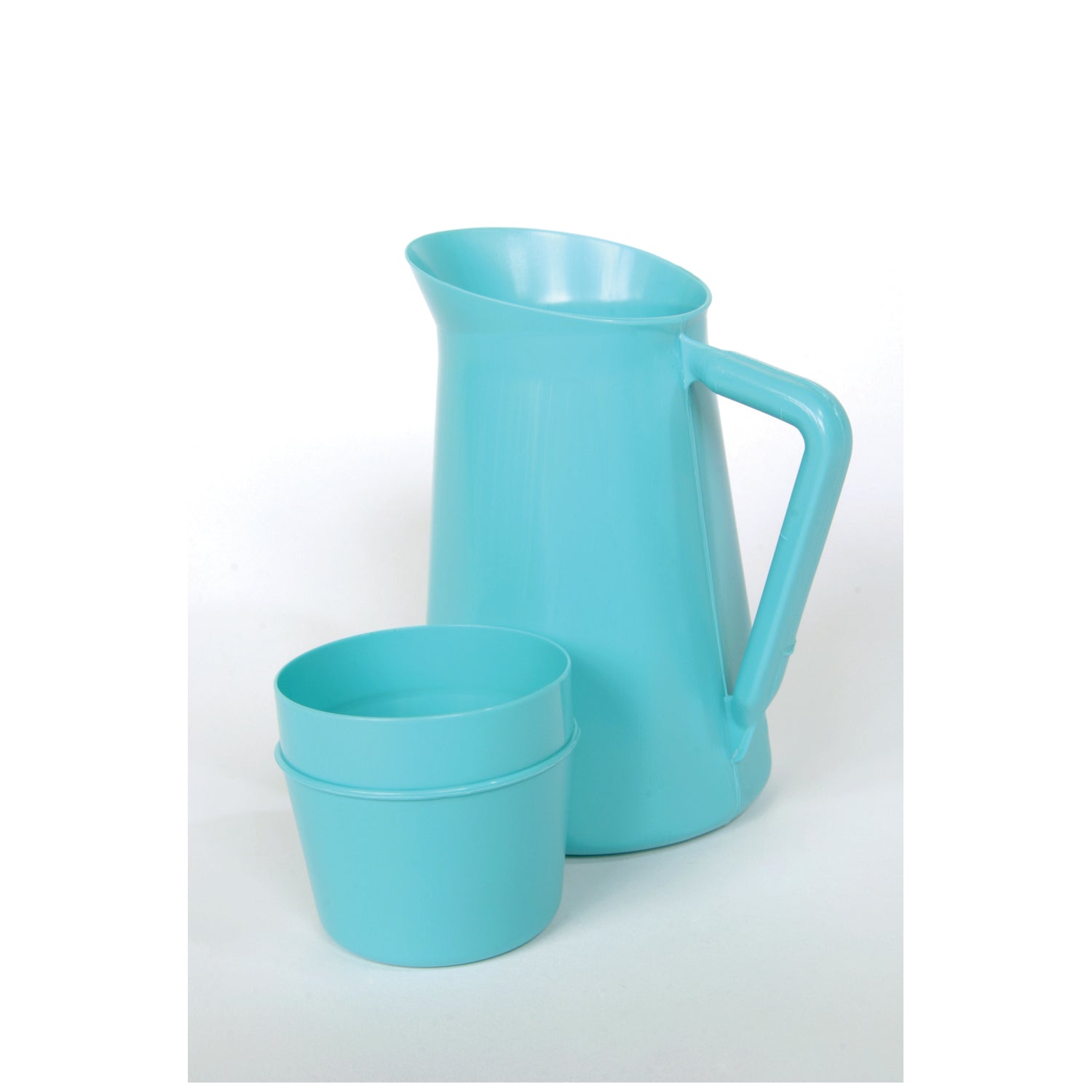 00110 - Medegen Medical Products, LLC - Jarra, 1 cuarto de galón, 9 oz, tapa para taza, azul, 12/caja, caja
