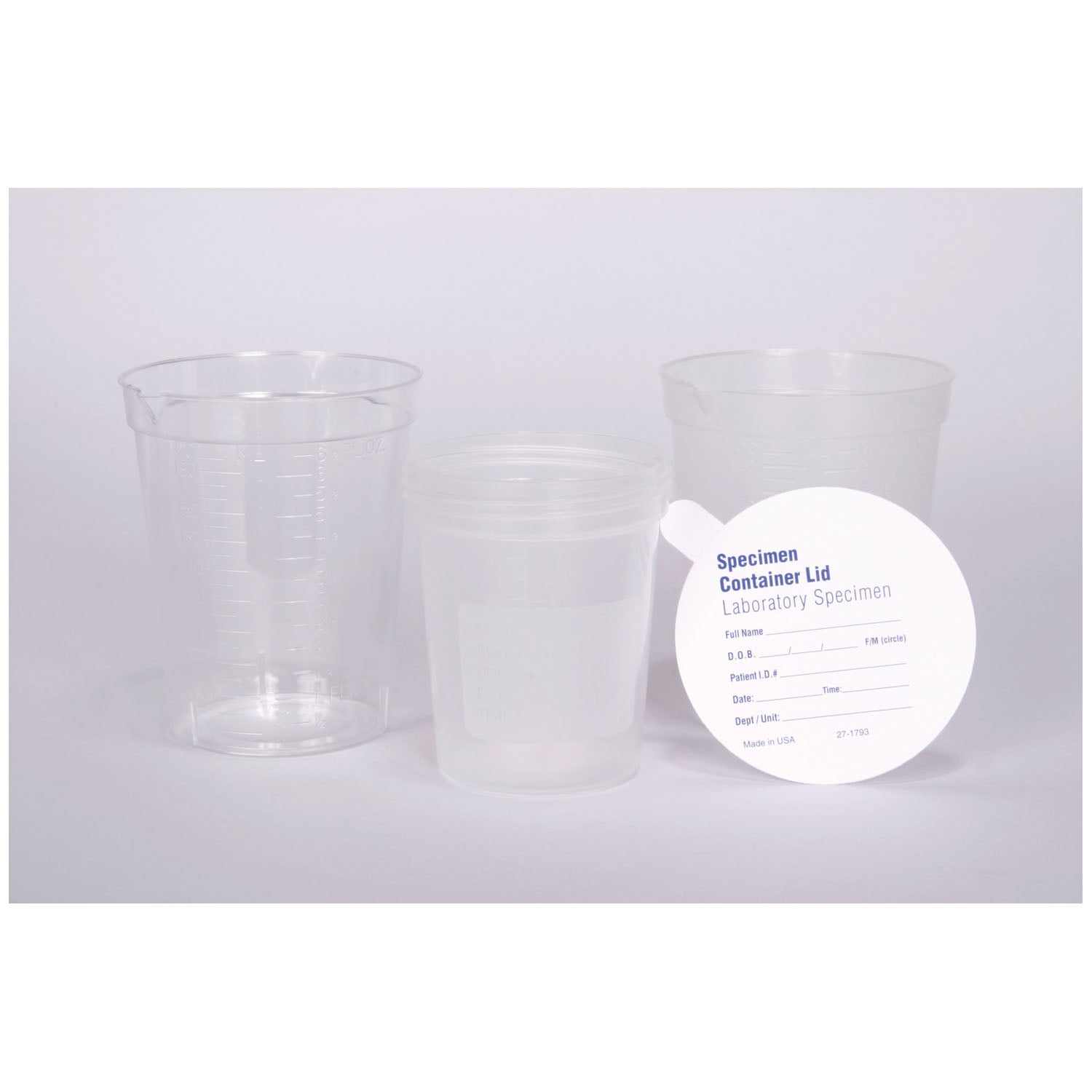 M4651 - Medegen Medical Products, LLC - Solo contenedor de muestras, 4 oz, 500/caja (45 cajas/plt), caja