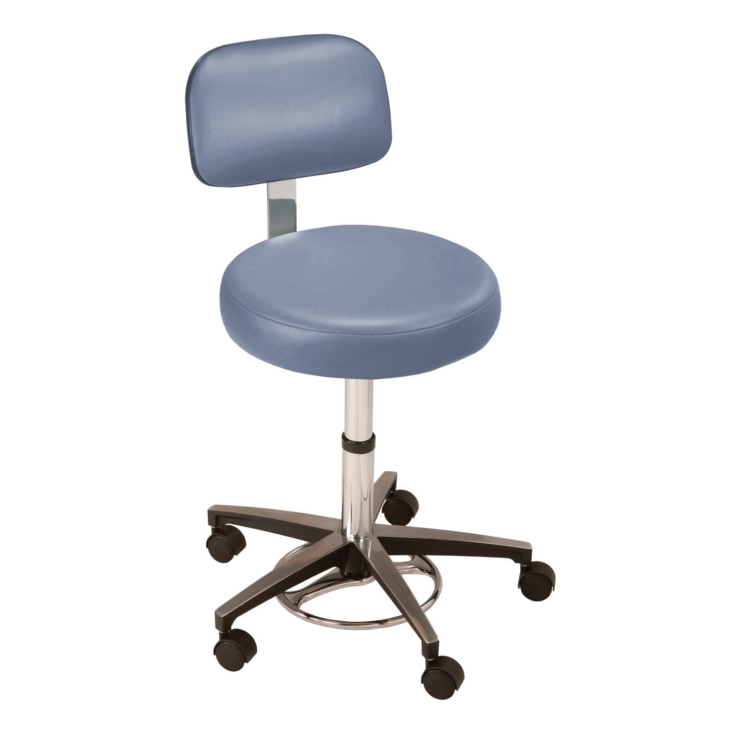326-00-221 - MTI - Medical Technology Industries, Inc. - 氣動式腳踏座椅，帶人體工學靠背，高級藍嶺型號（僅限代發貨）（美國大陸和加拿大），每個
