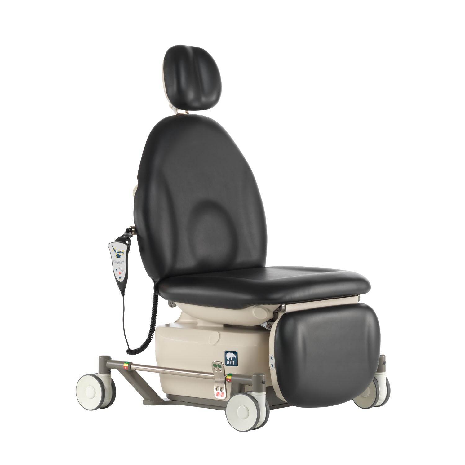 840-003-24 - MTI - Medical Technology Industries, Inc. - 840 電池供電擔架床，移動底座，100-240V 選擇性轉向（前左後右轉向腳輪）（僅限代發貨）（美國大陸和加拿大），每台